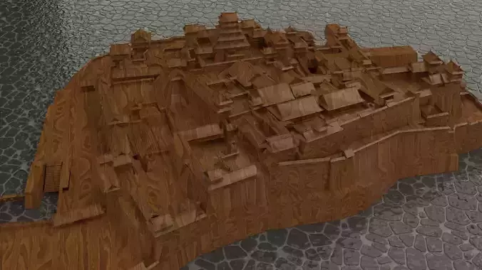 Chinese castle 3D model