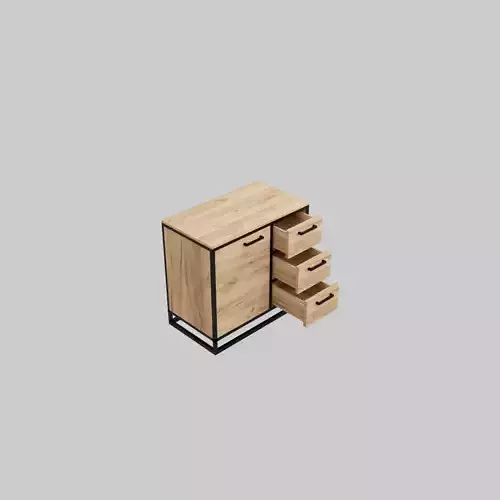 Chest of drawers combined Loft 3D model