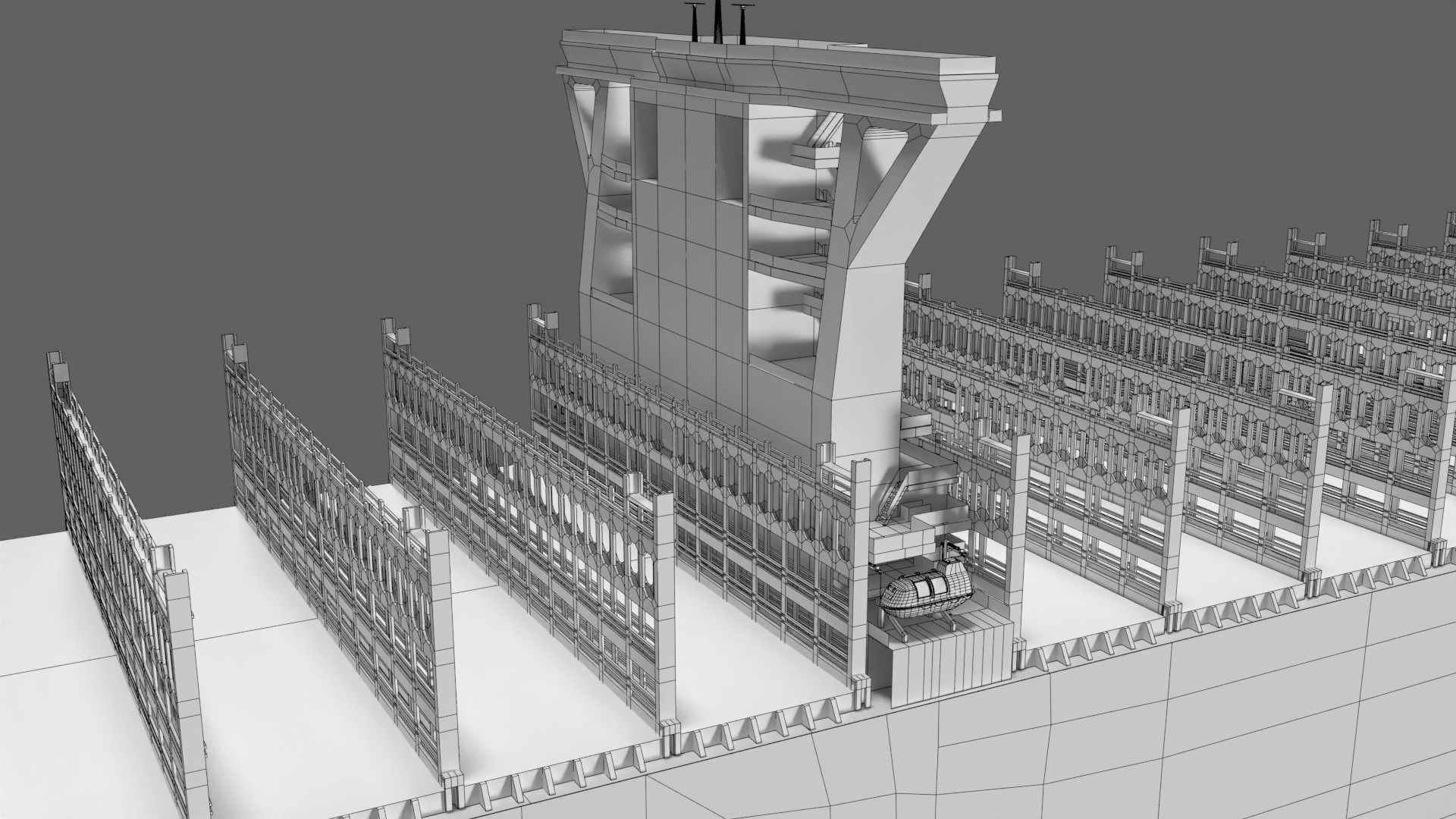 MSC Irina container ship lowpoly 3D model_12