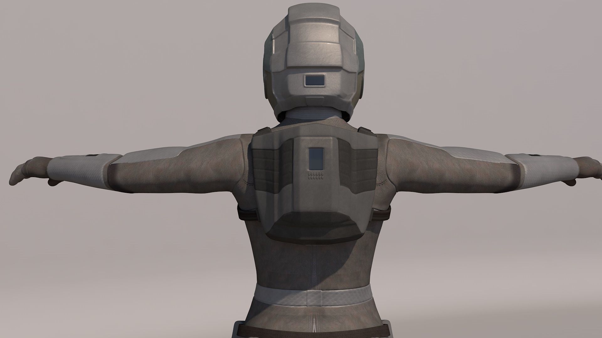 Sci-fi armor suit 3D model_7