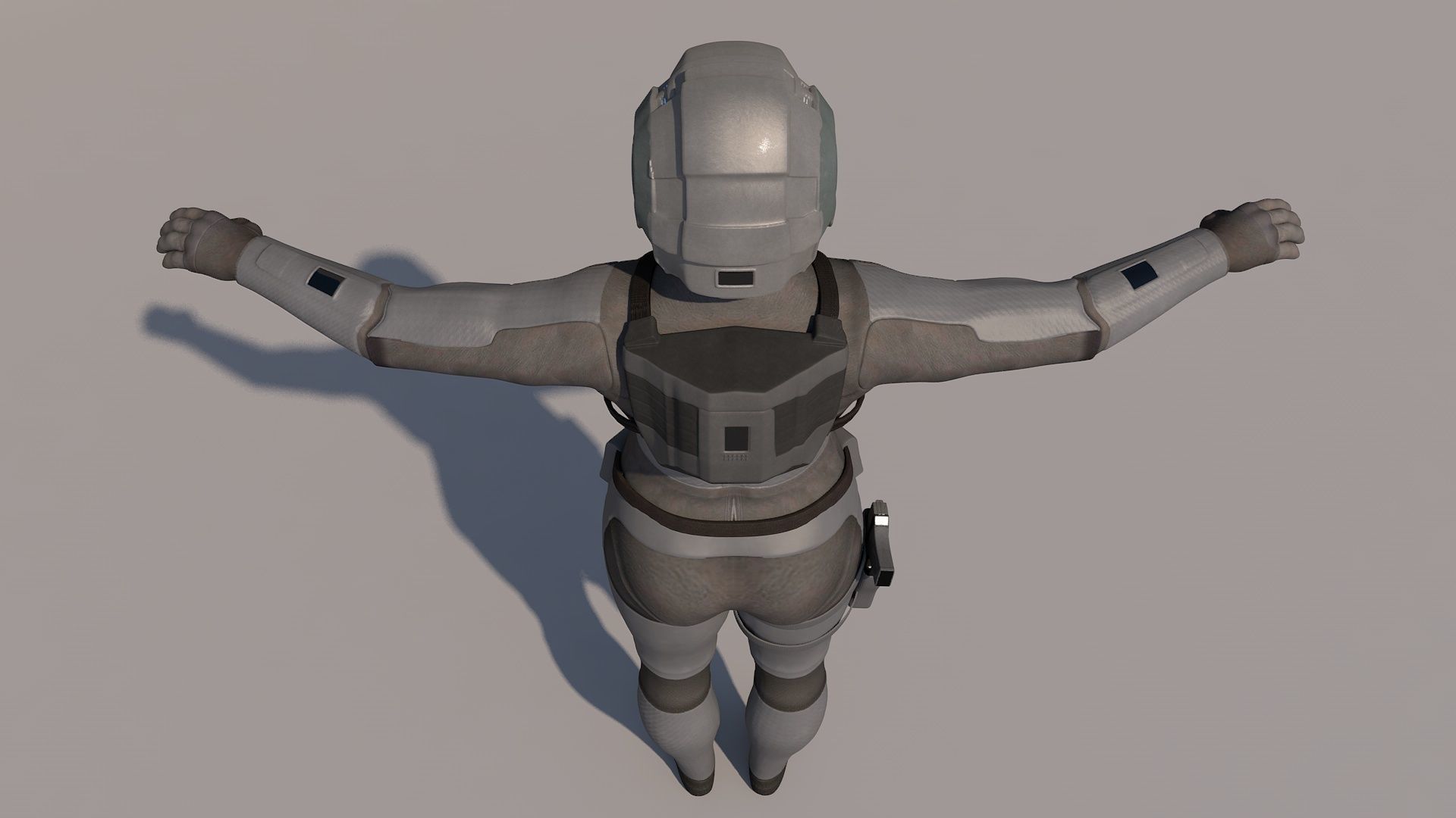 Sci-fi armor suit 3D model_8