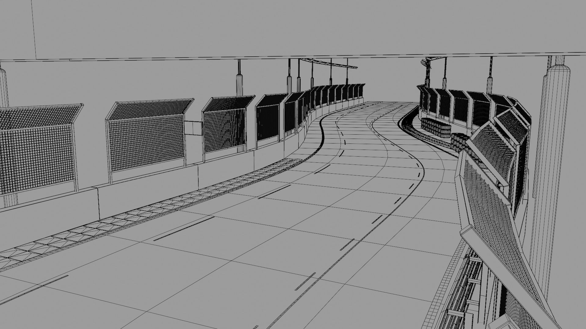 Car Race Track 3D model_10