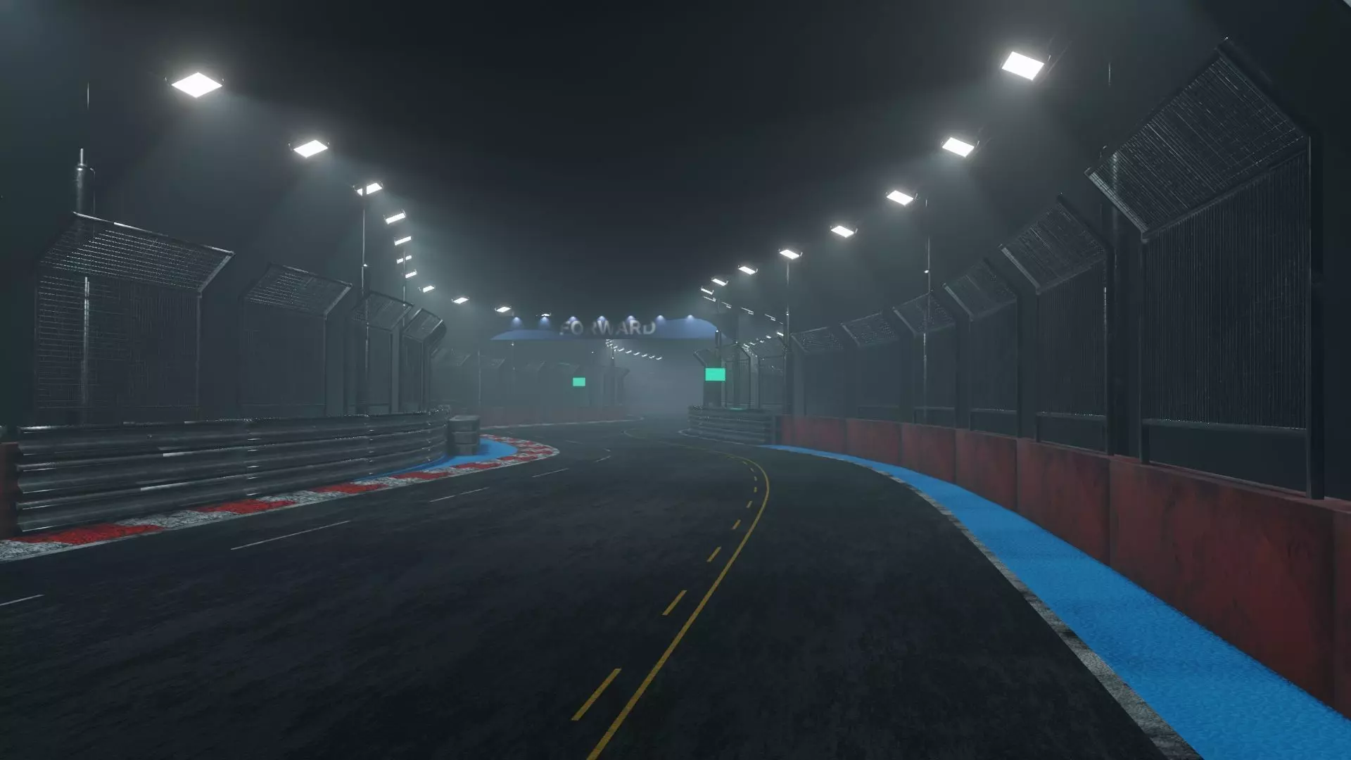 Car Race Track 3D model_0