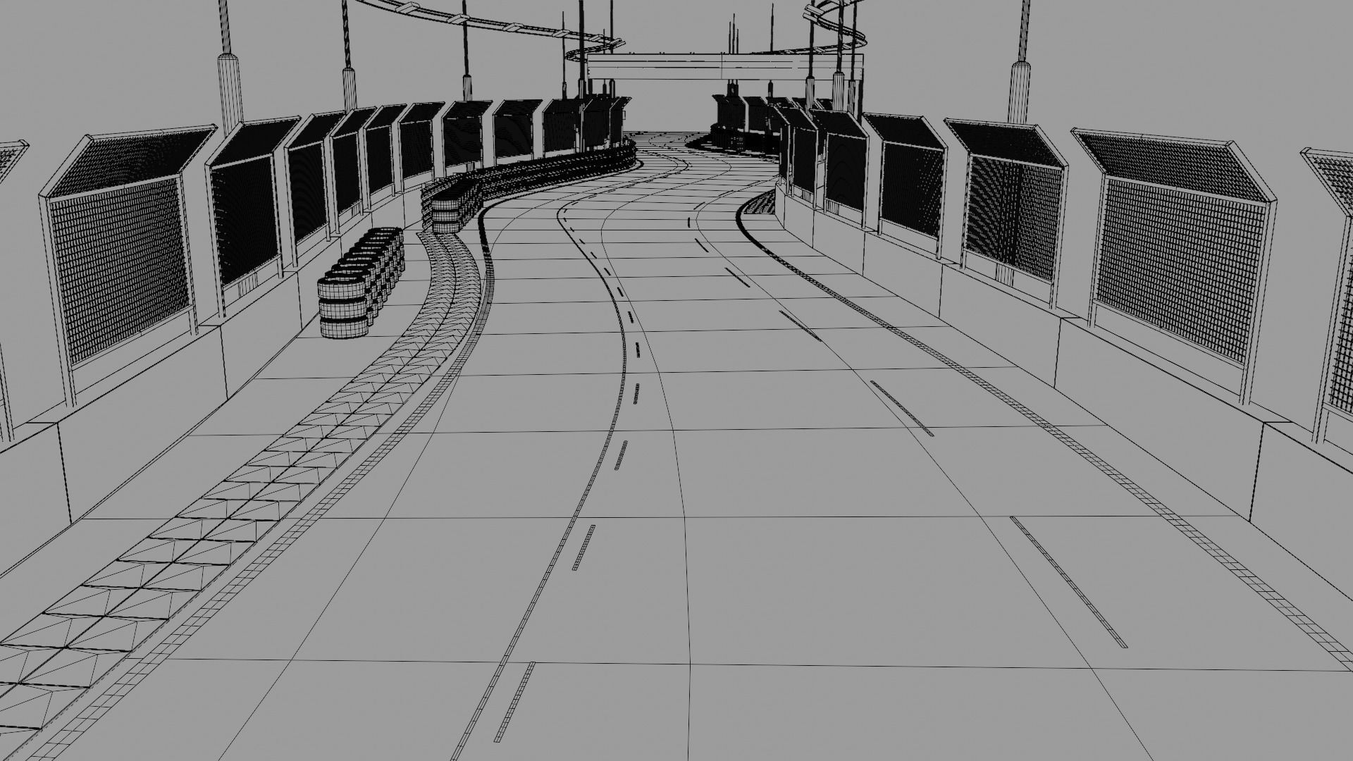 Car Race Track 3D model_5