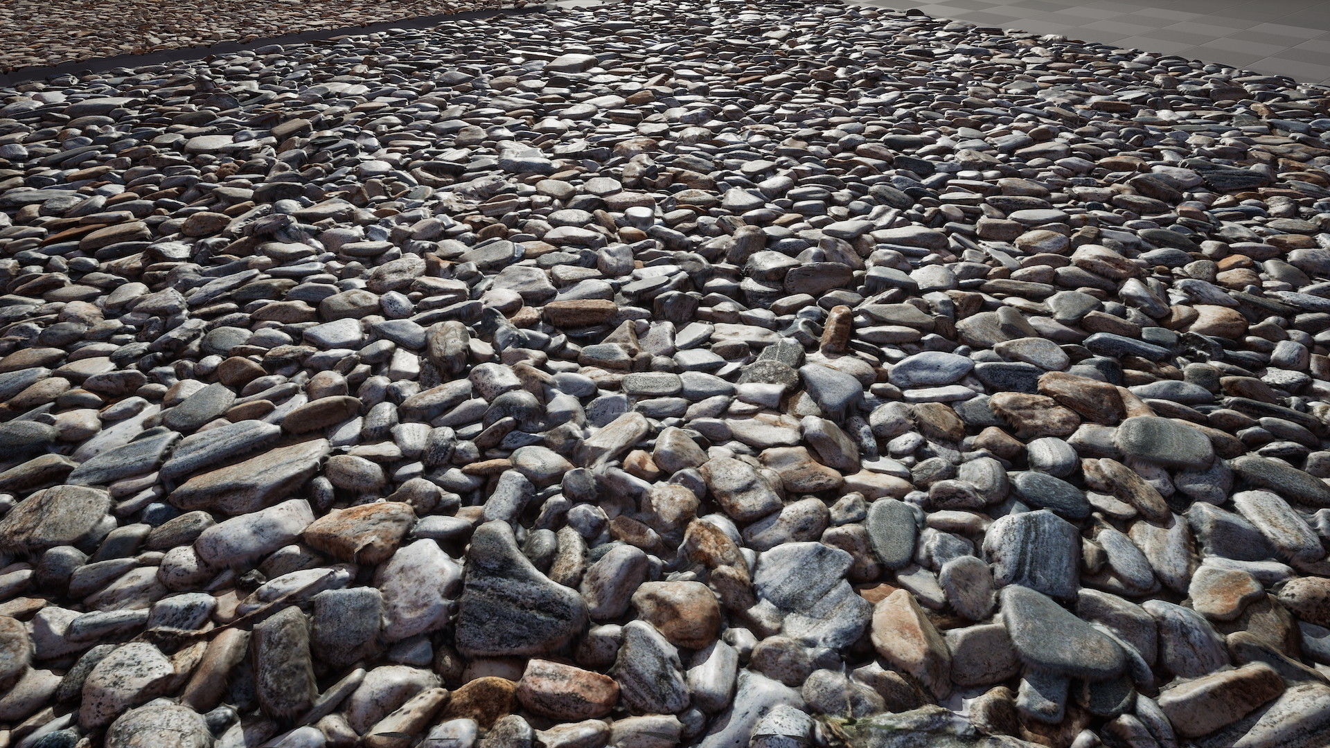 UE Gravel soil materials part 01 Low-poly 3D model_3