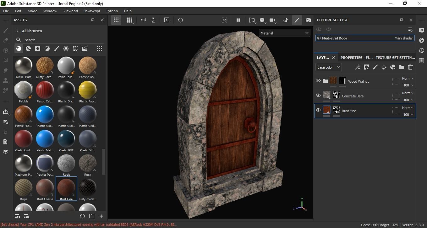 Medieval Door 3D Model Low-poly 3D model_6