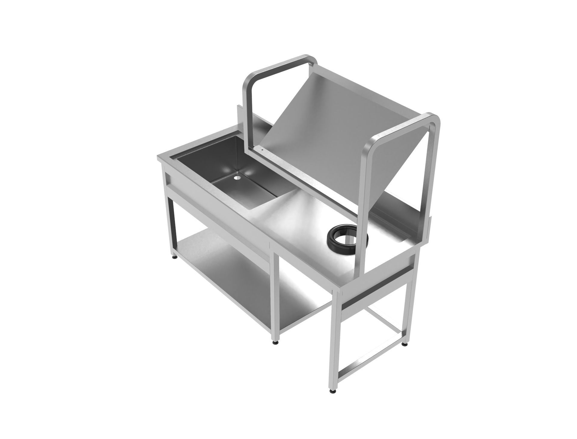 SS Sink  3D model_6