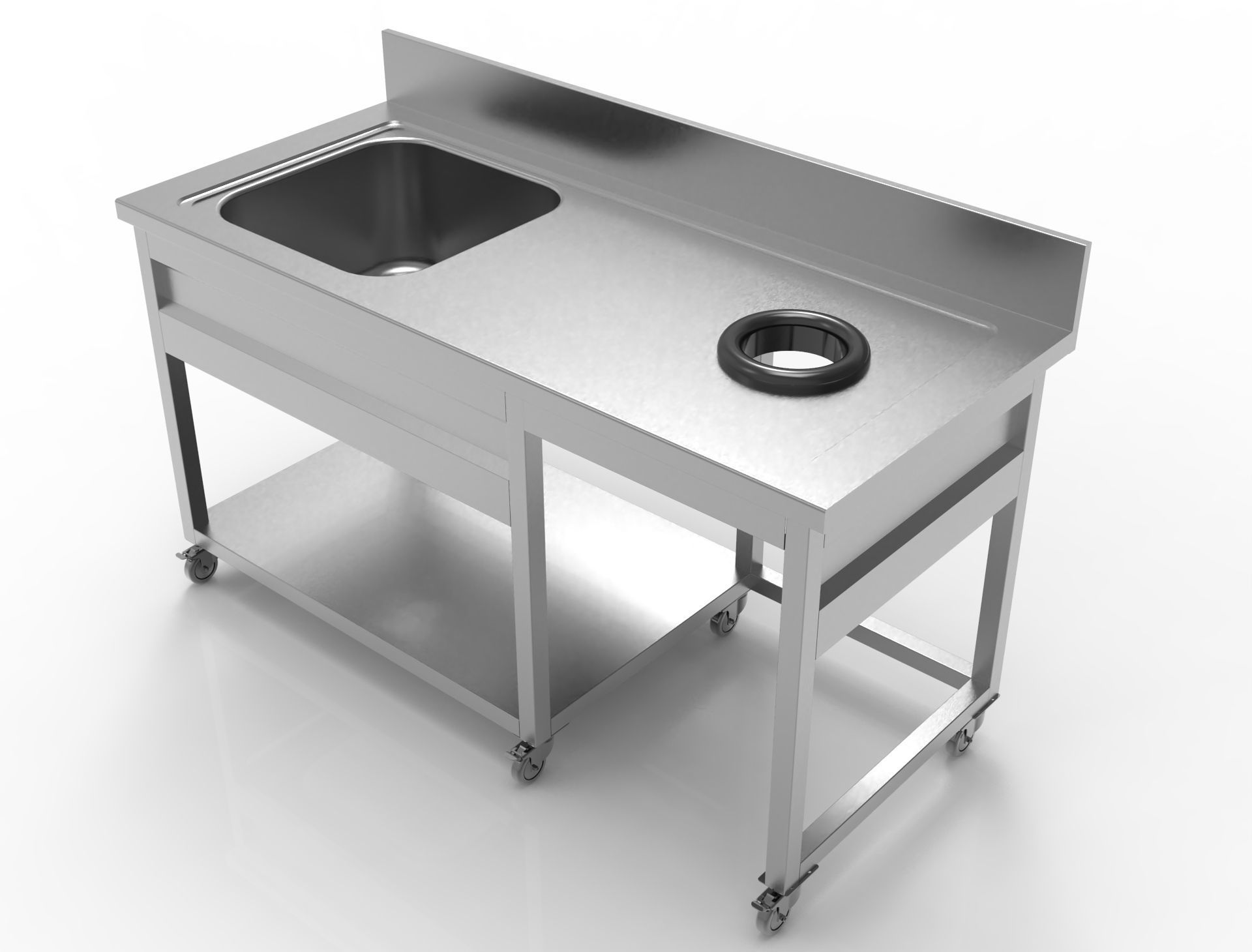 SS Sink  3D model_2