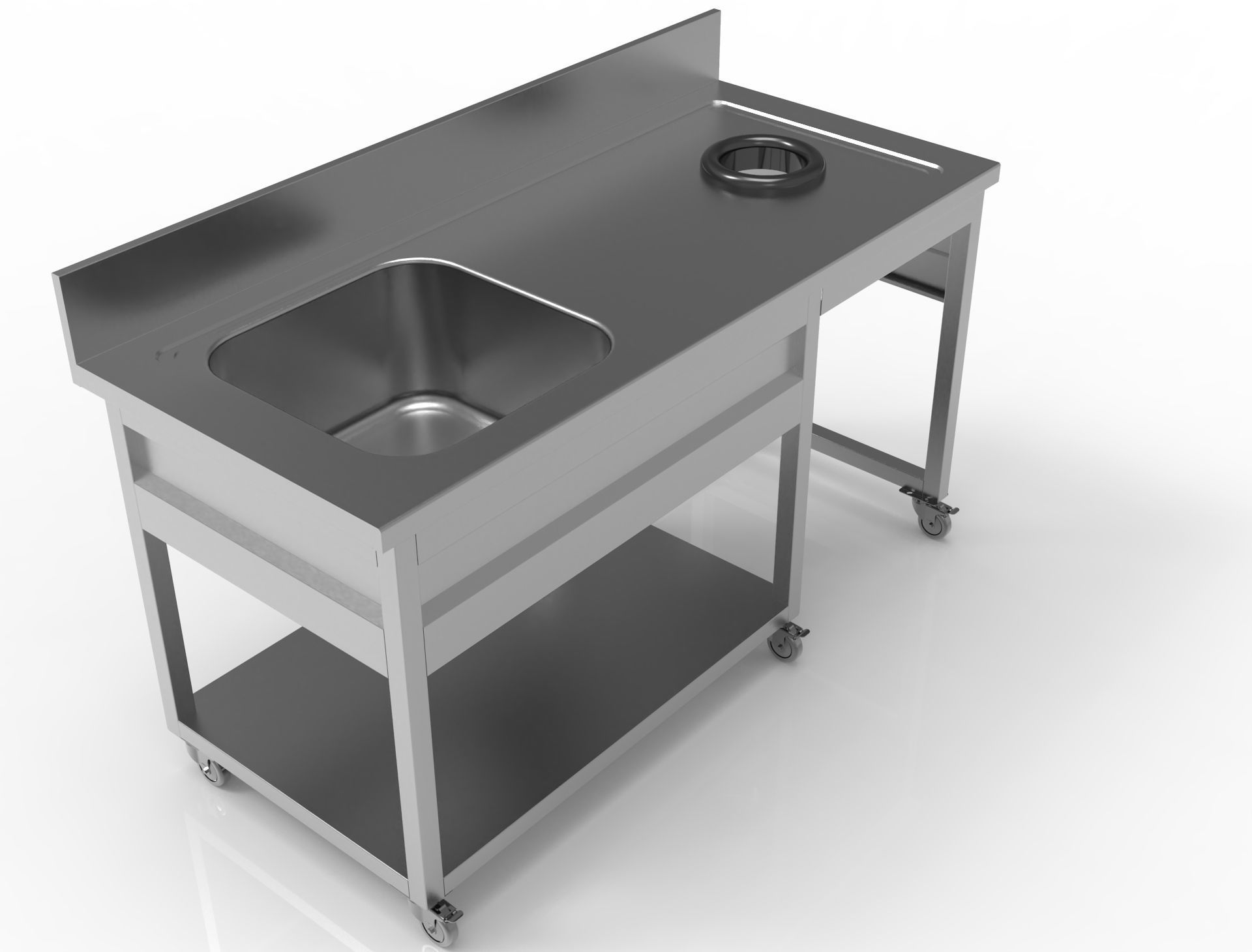 SS Sink  3D model_4