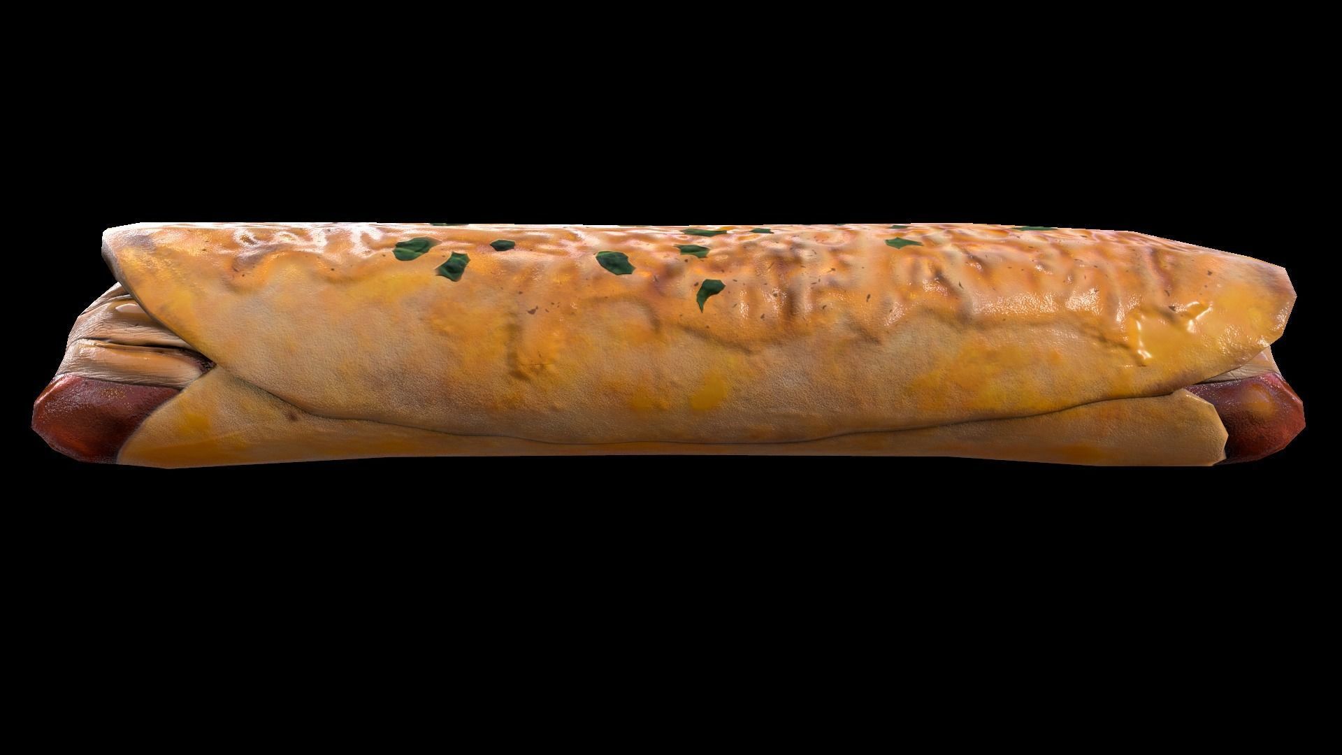 Chicken Enchilada Low-poly 3D model_2