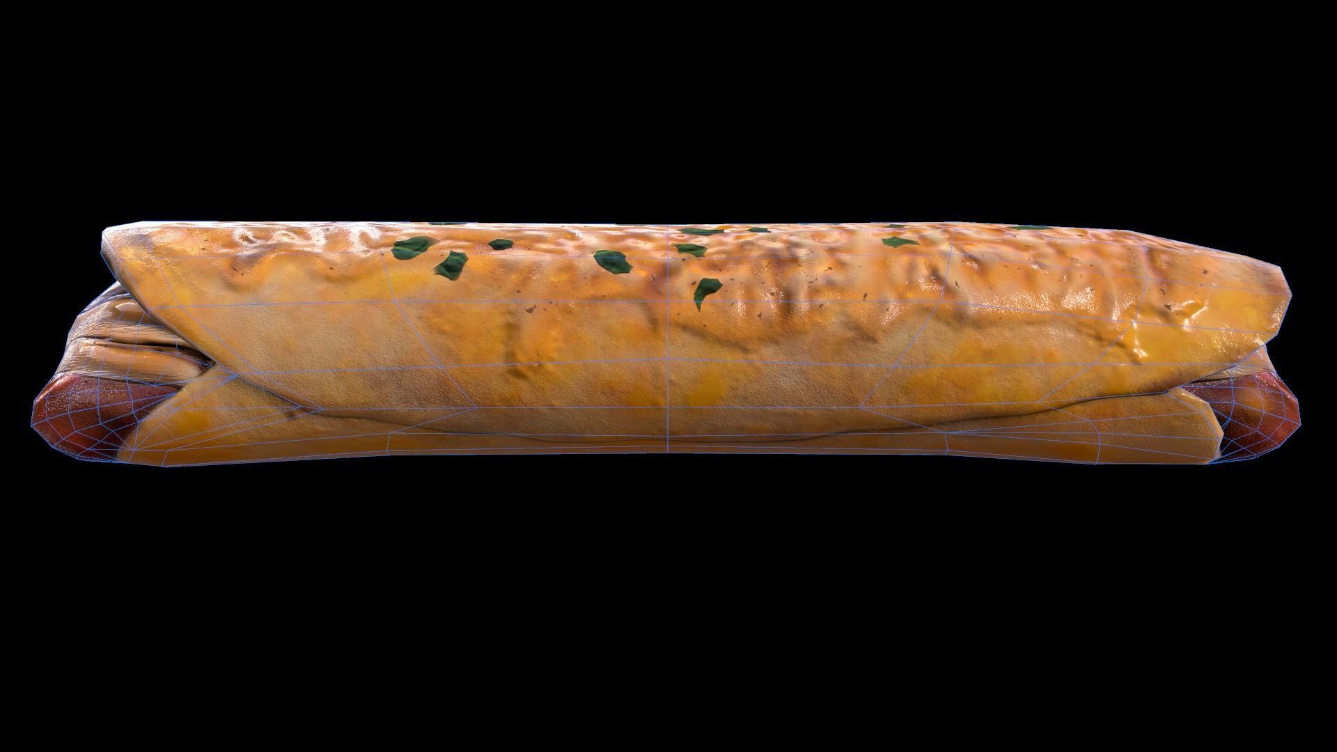 Chicken Enchilada Low-poly 3D model_8