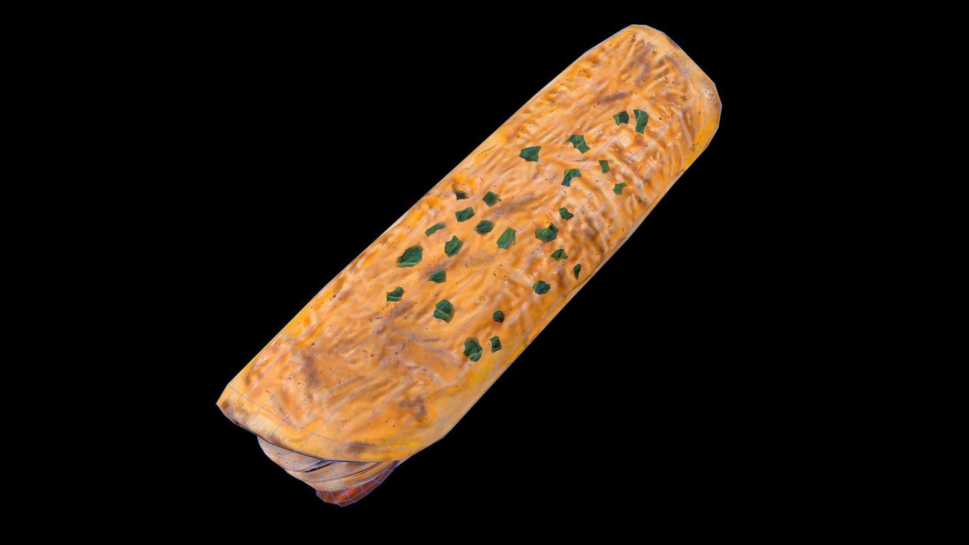 Chicken Enchilada Low-poly 3D model_10