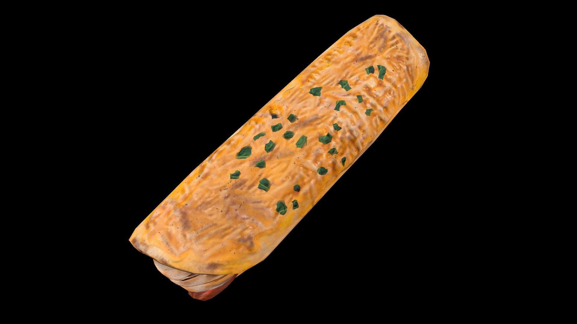 Chicken Enchilada Low-poly 3D model_4