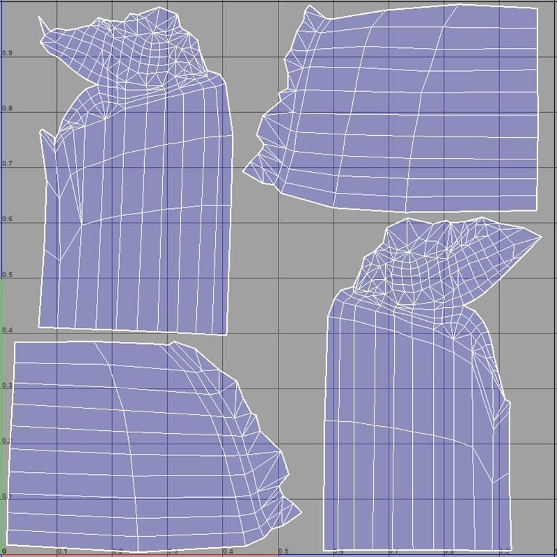 Chicken Enchilada Low-poly 3D model_7