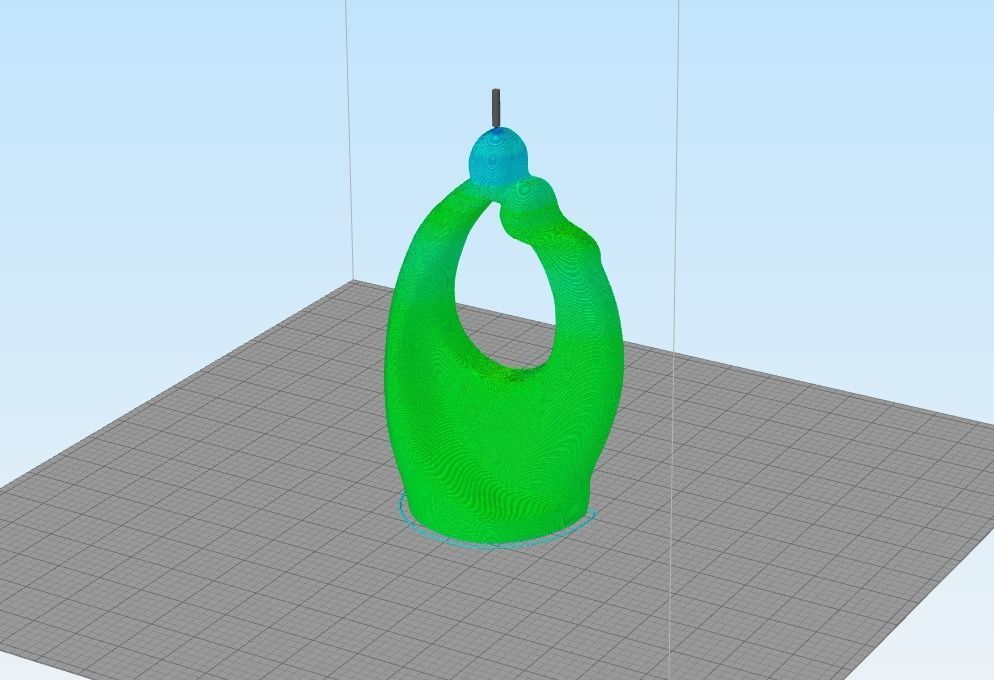  Embracing Couple Statue 3D print model_6