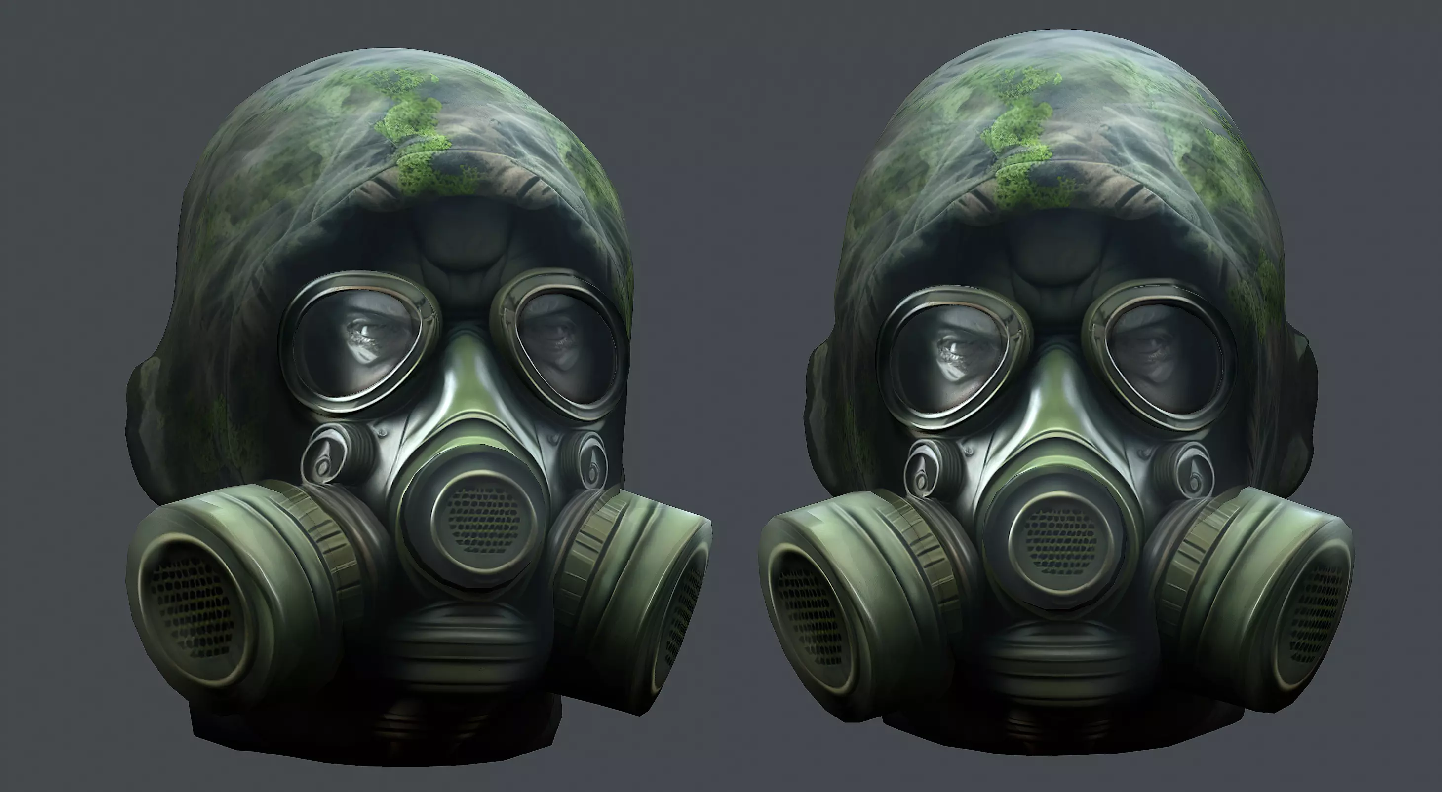 Helmet 3d model military combat Military Low-poly Low-poly 3D model_0