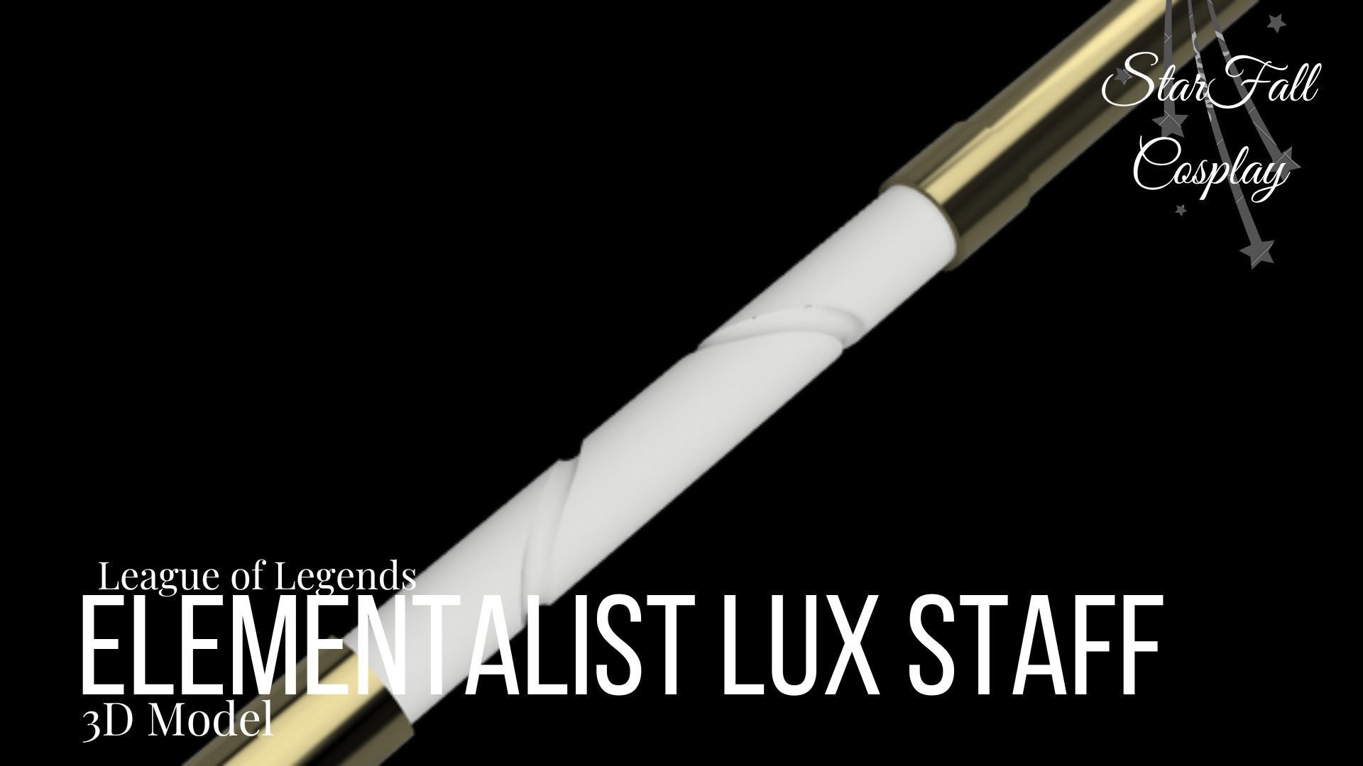 Elementalist Lux Staff 3D print model_4