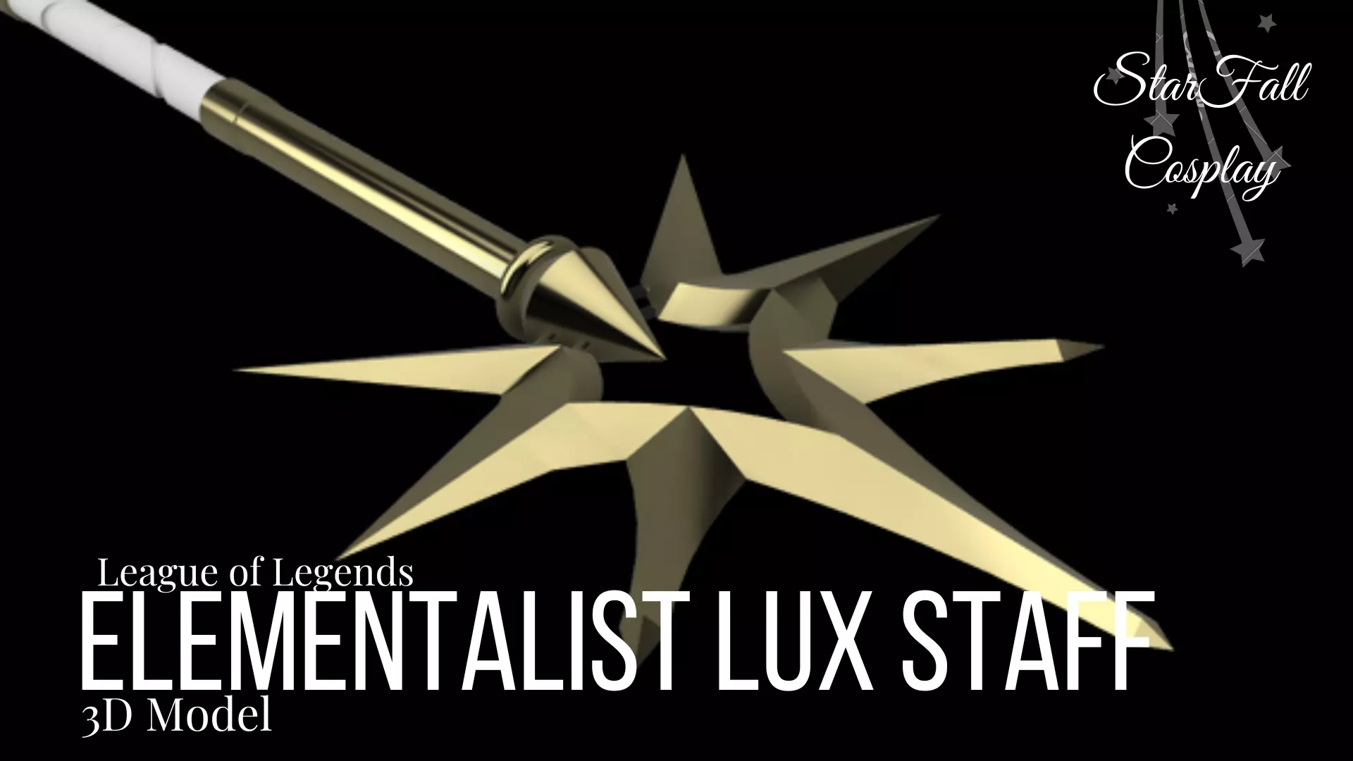 Elementalist Lux Staff 3D print model_0