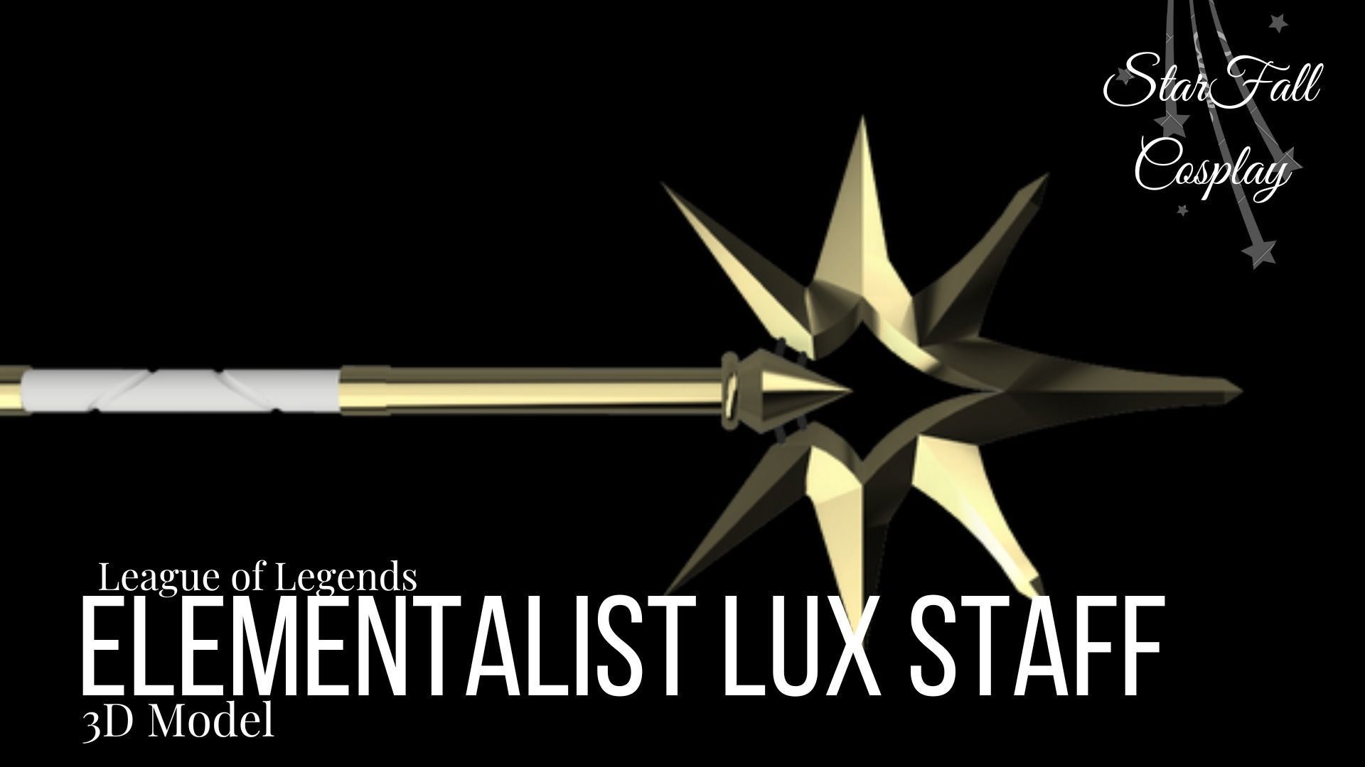 Elementalist Lux Staff 3D print model_5
