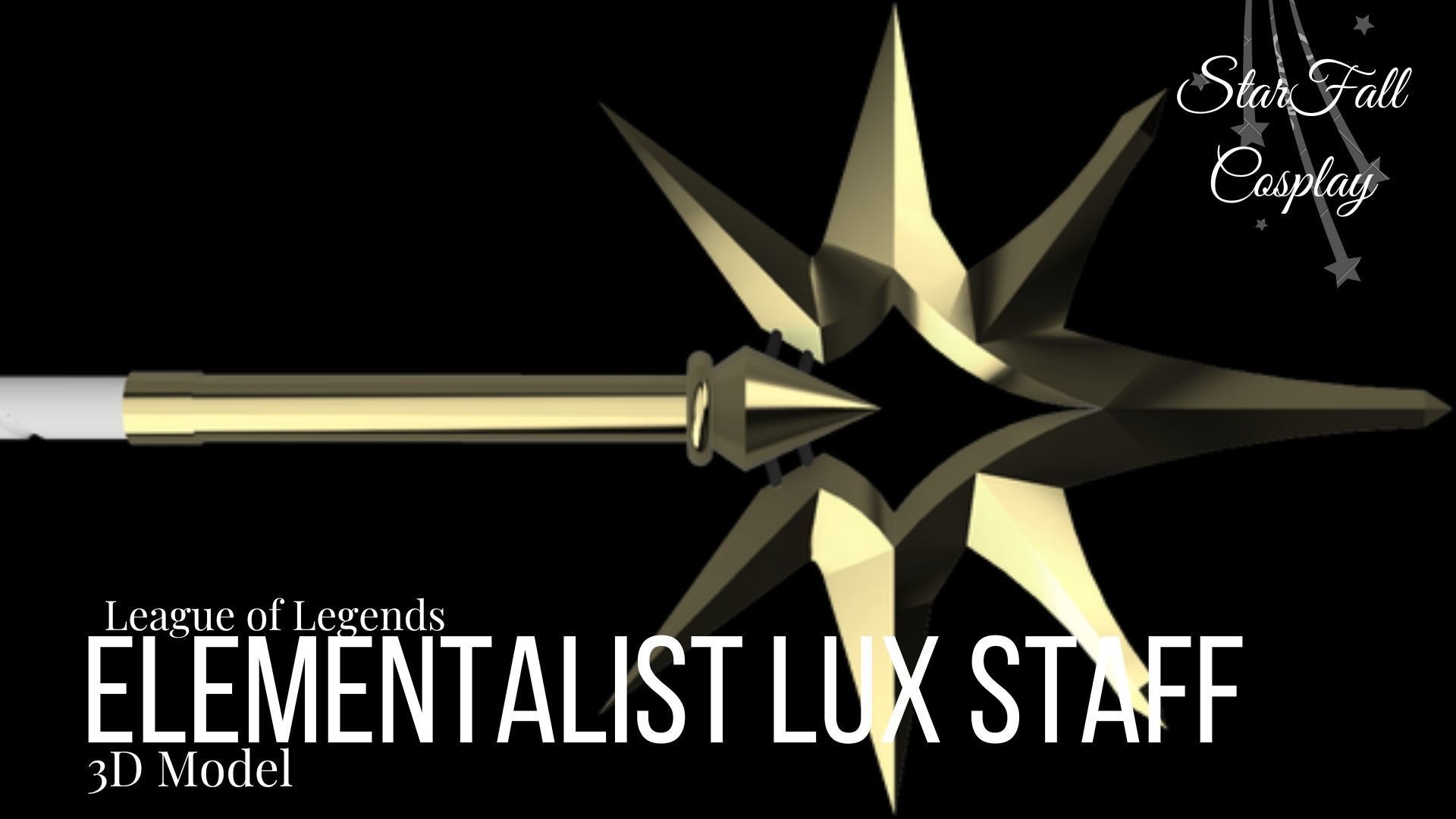 Elementalist Lux Staff 3D print model_2