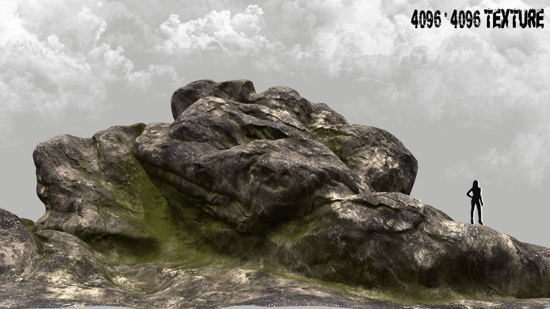 rock stone 3D model_0