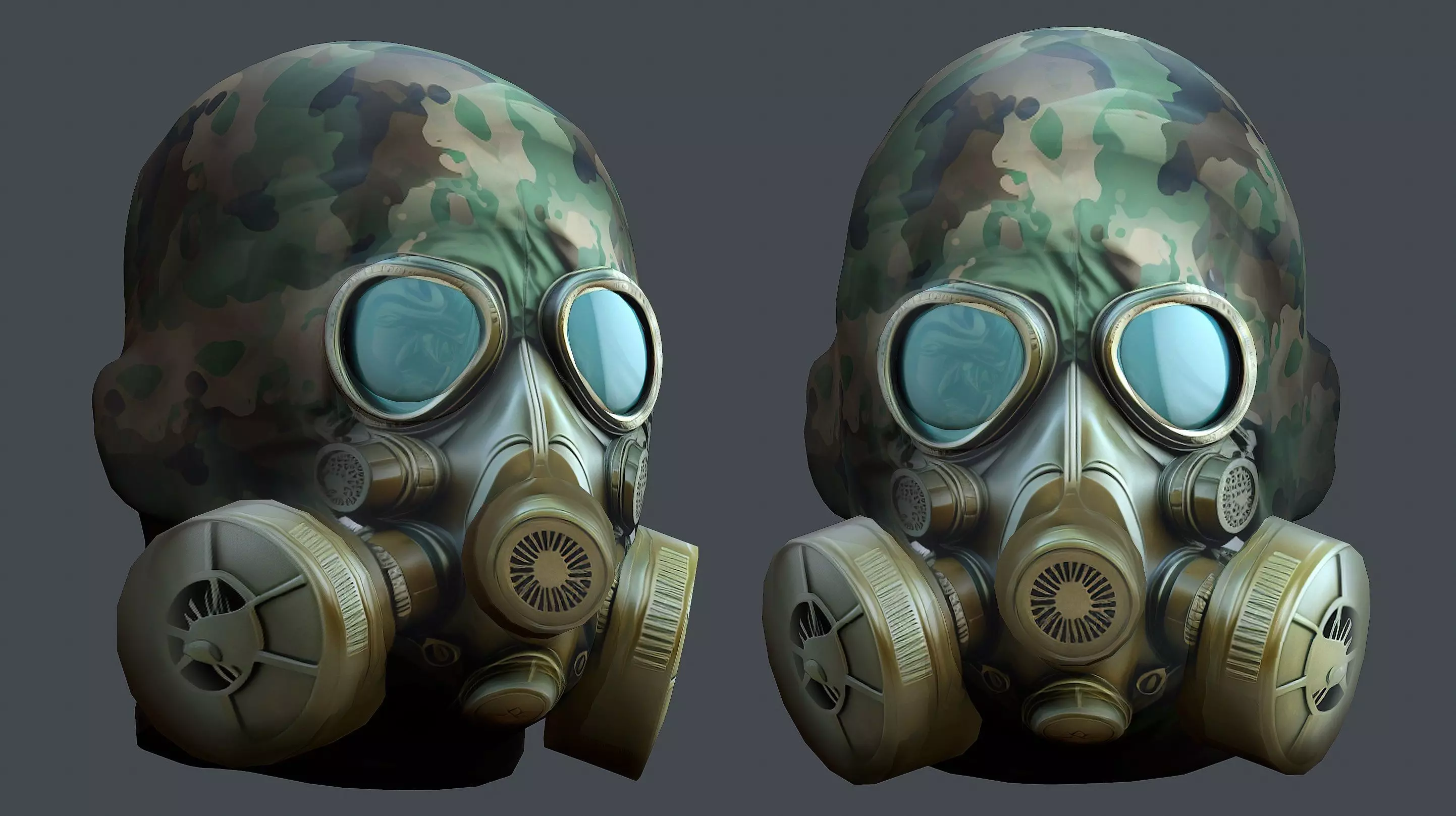 Helmet 3d model military combat Military Low-poly Low-poly 3D model_0