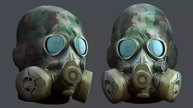 Helmet 3d model military combat Military Low-poly