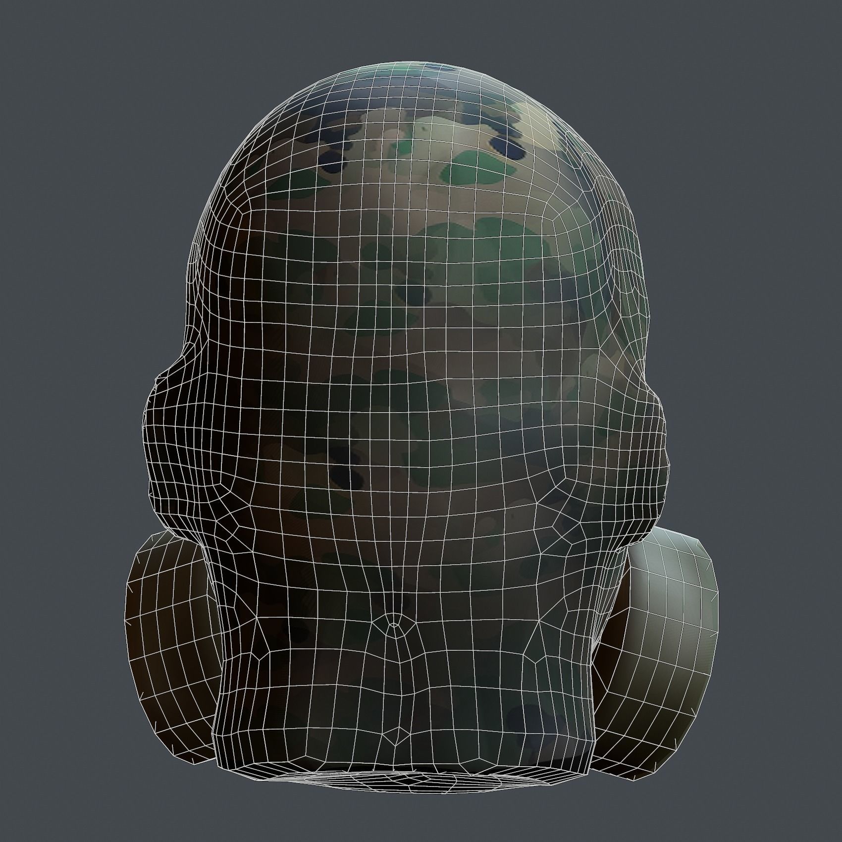Helmet 3d model military combat Military Low-poly Low-poly 3D model_8