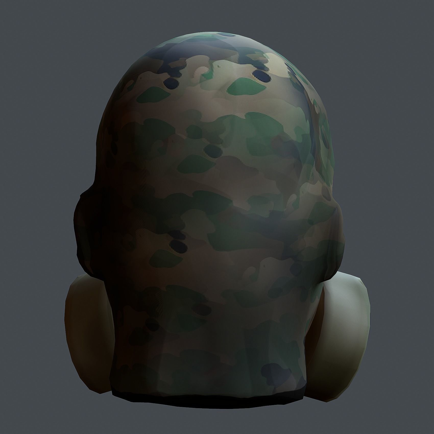 Helmet 3d model military combat Military Low-poly Low-poly 3D model_7