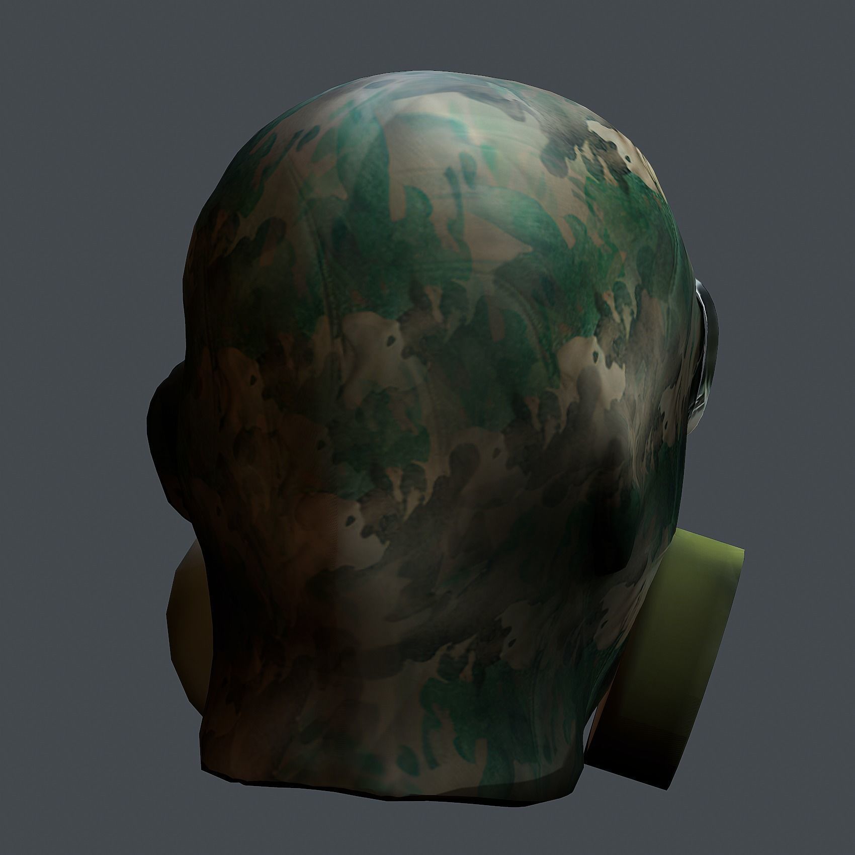 Helmet 3d model military combat Military Low-poly Low-poly 3D model_7