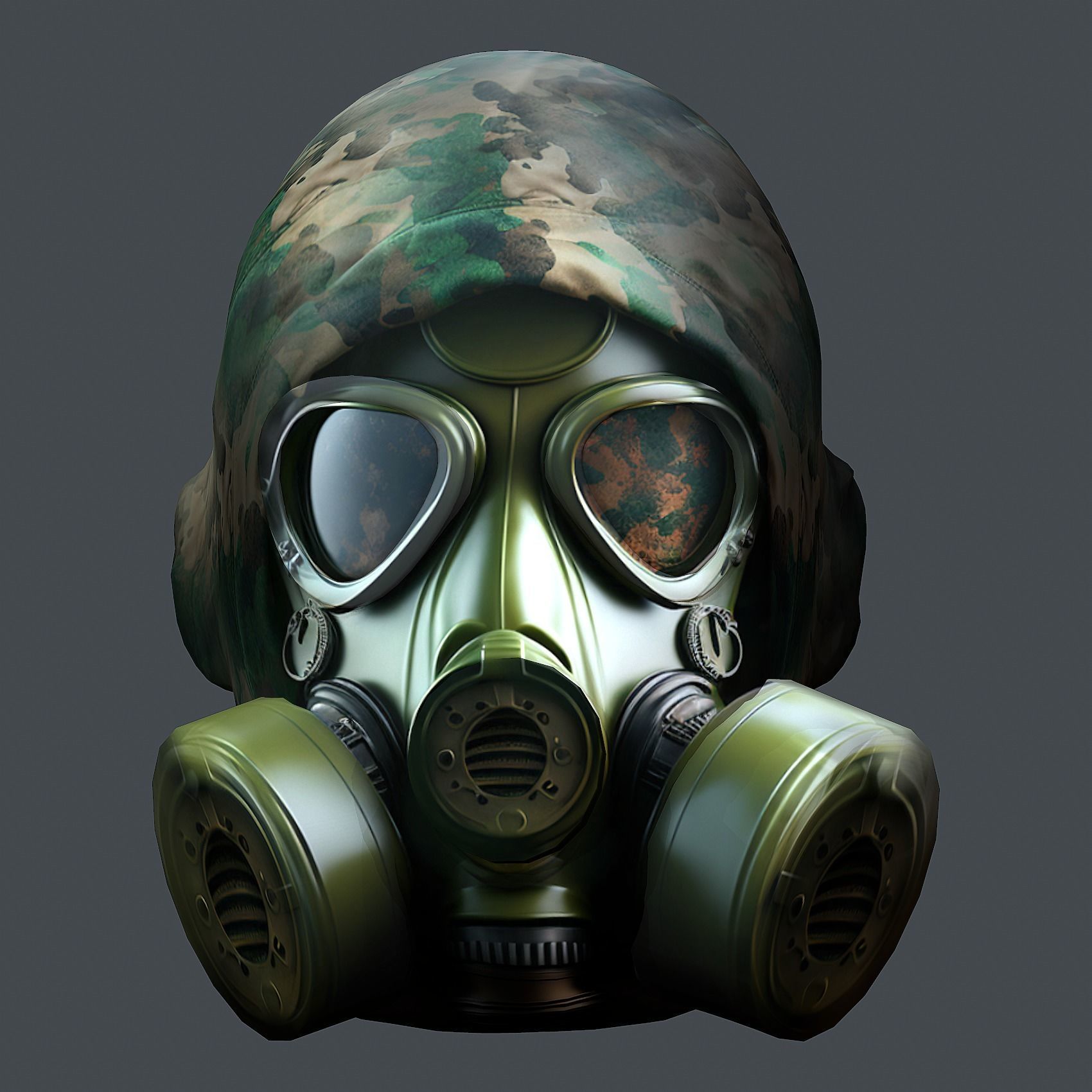 Helmet 3d model military combat Military Low-poly Low-poly 3D model_1