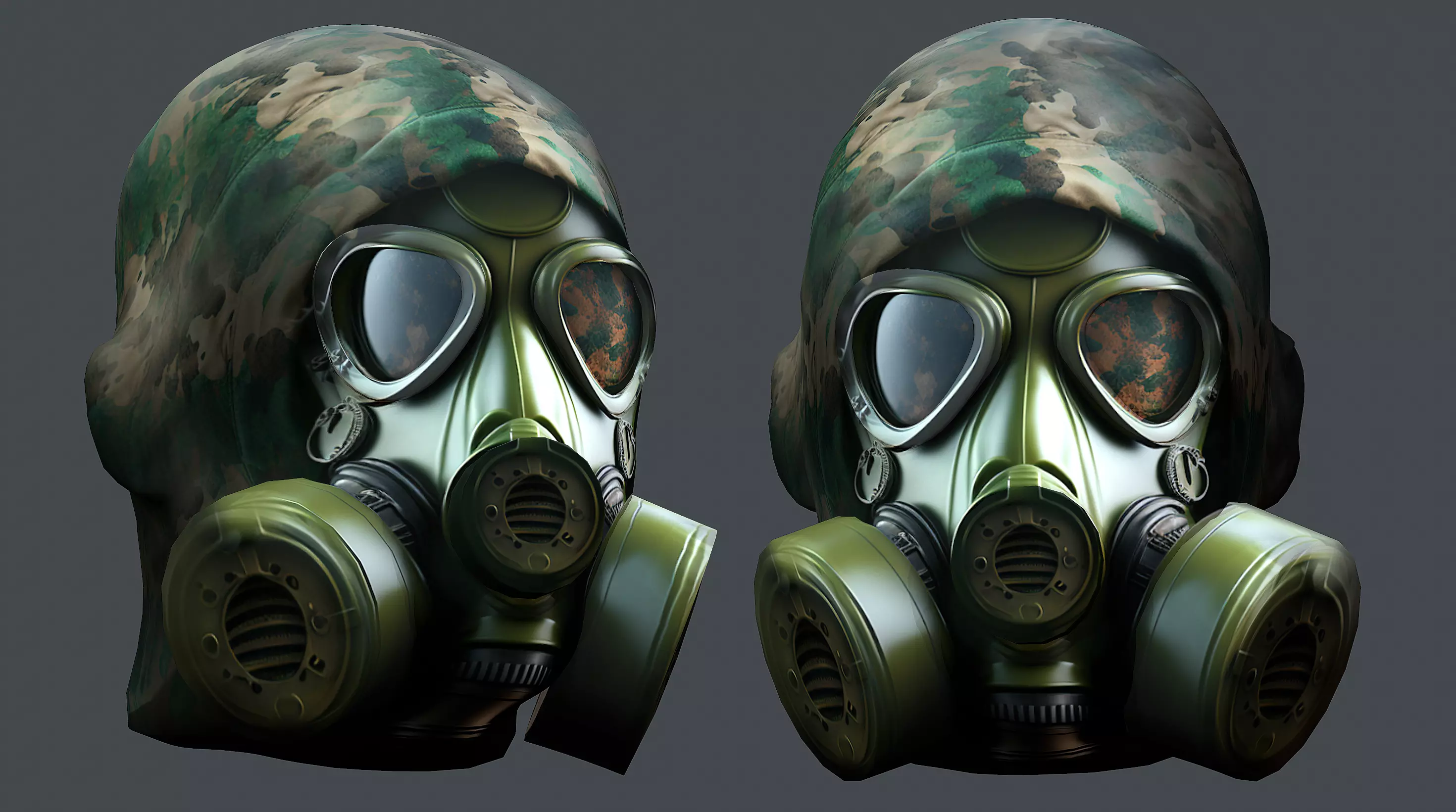 Helmet 3d model military combat Military Low-poly Low-poly 3D model_0