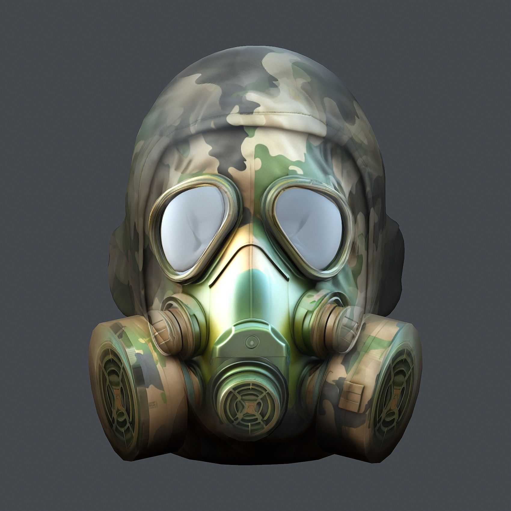 Helmet 3d model military combat Military Low-poly Low-poly 3D model_1