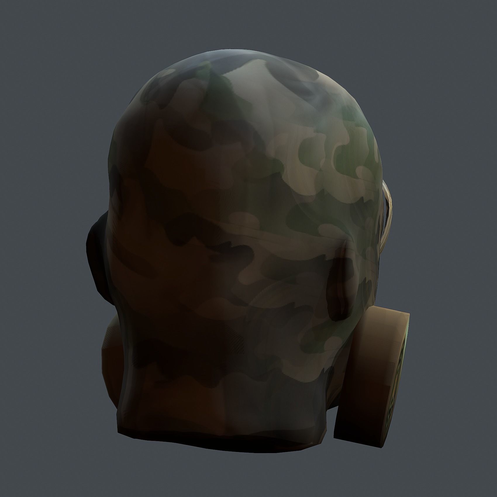 Helmet 3d model military combat Military Low-poly Low-poly 3D model_7