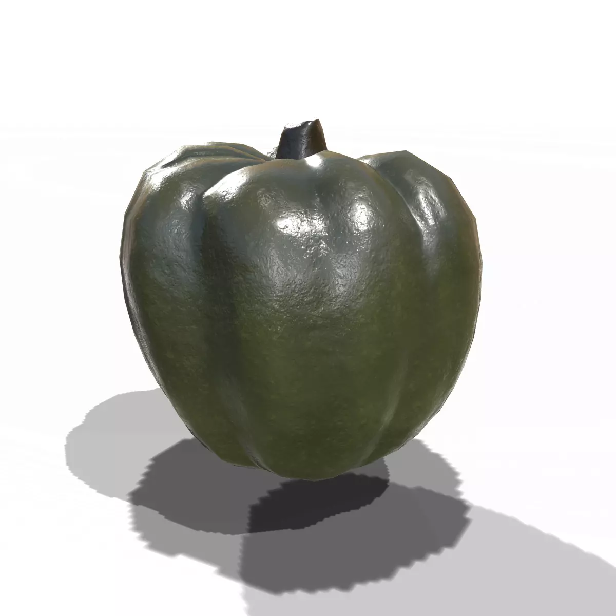 Squash Acorn Low-poly 3D model_0
