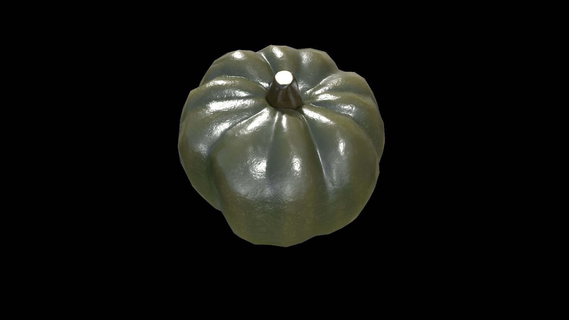 Squash Acorn Low-poly 3D model_10