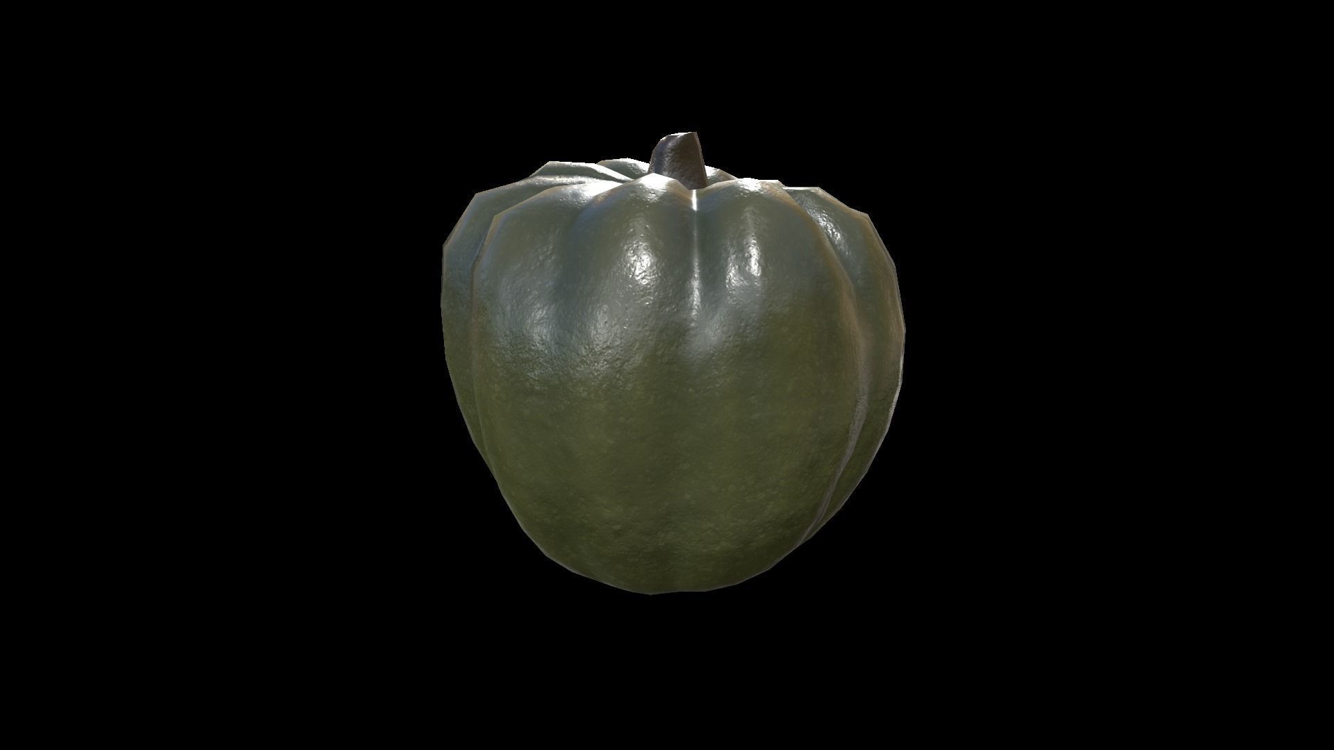 Squash Acorn Low-poly 3D model_3