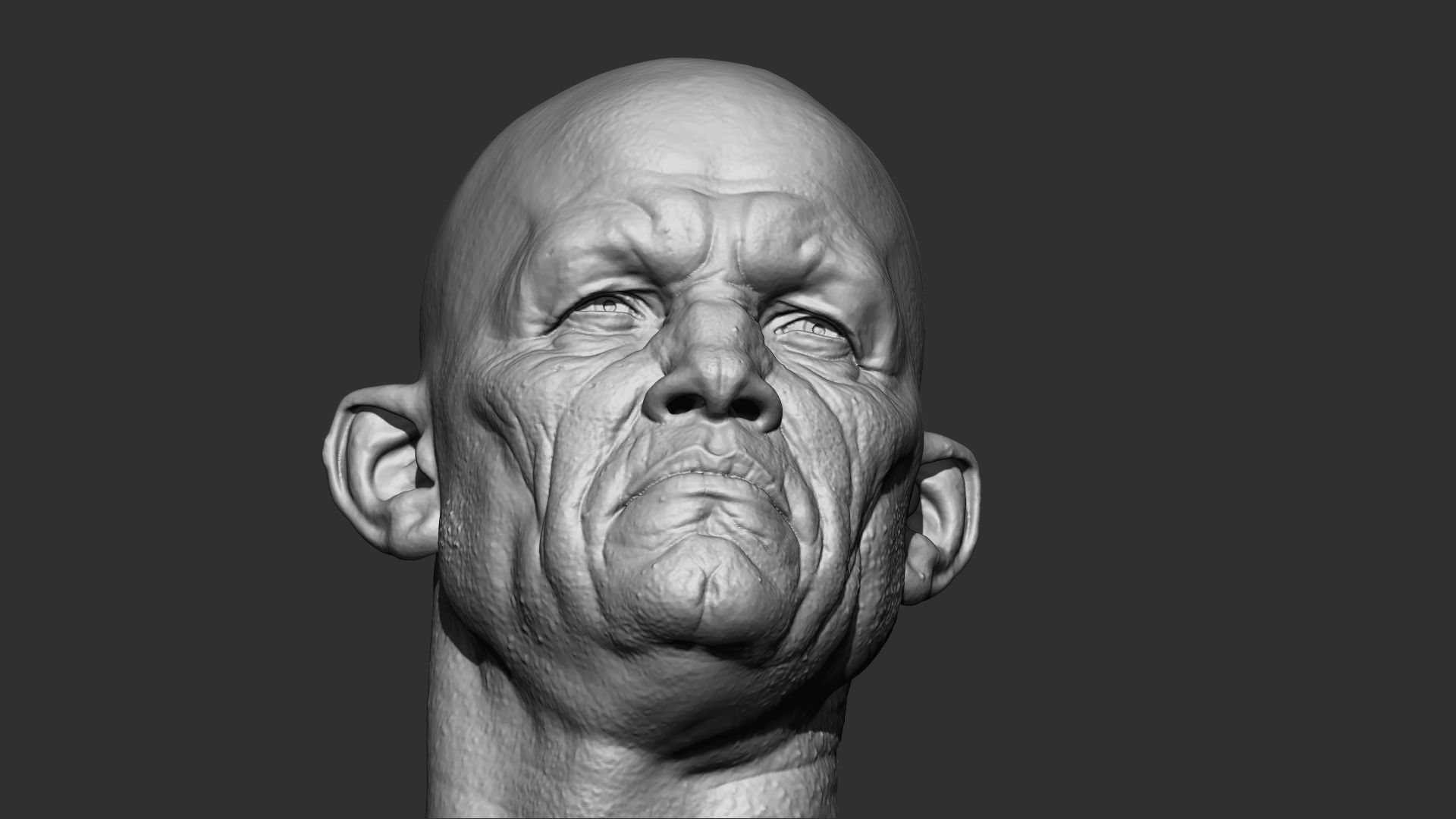Man face 3dprint 3D model_5