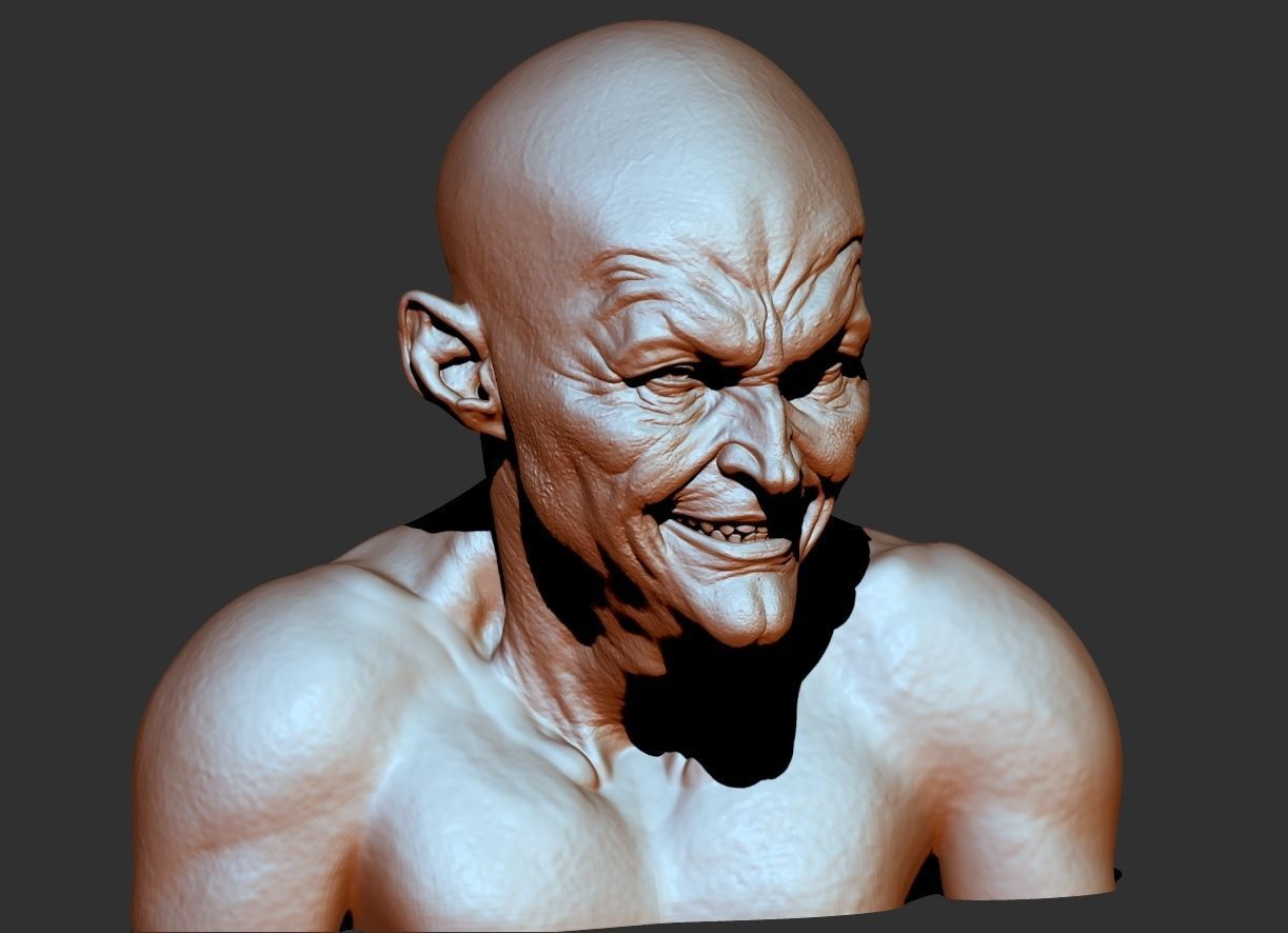 Oldman 3dprint  3D model_4
