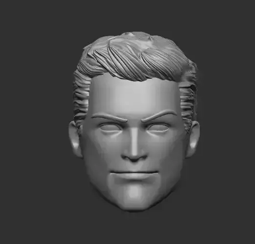 Barry Allen The Flash unmasked - Headsculpt for Action Figures 3D print model
