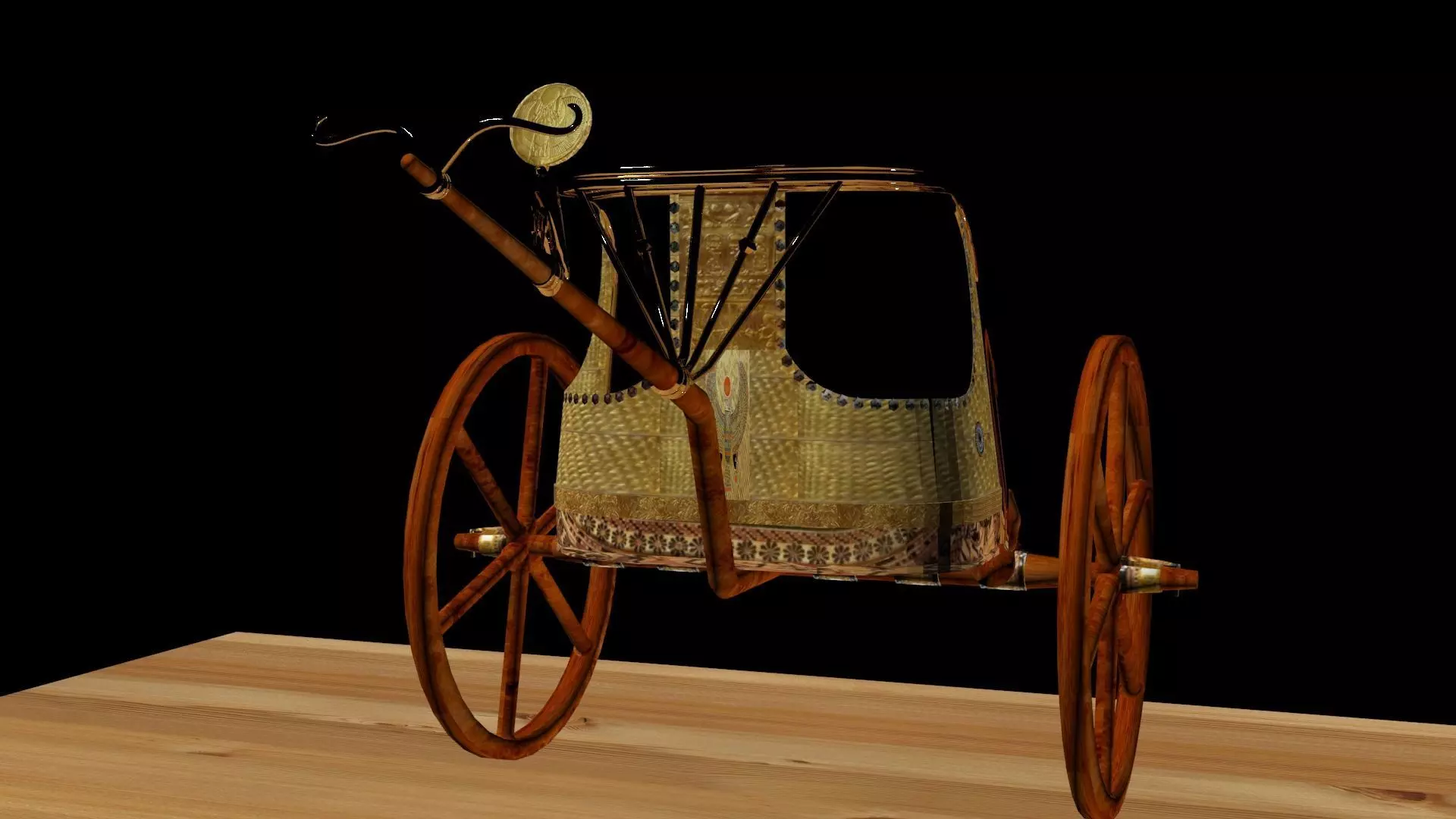 King Tut Chariot 3D model