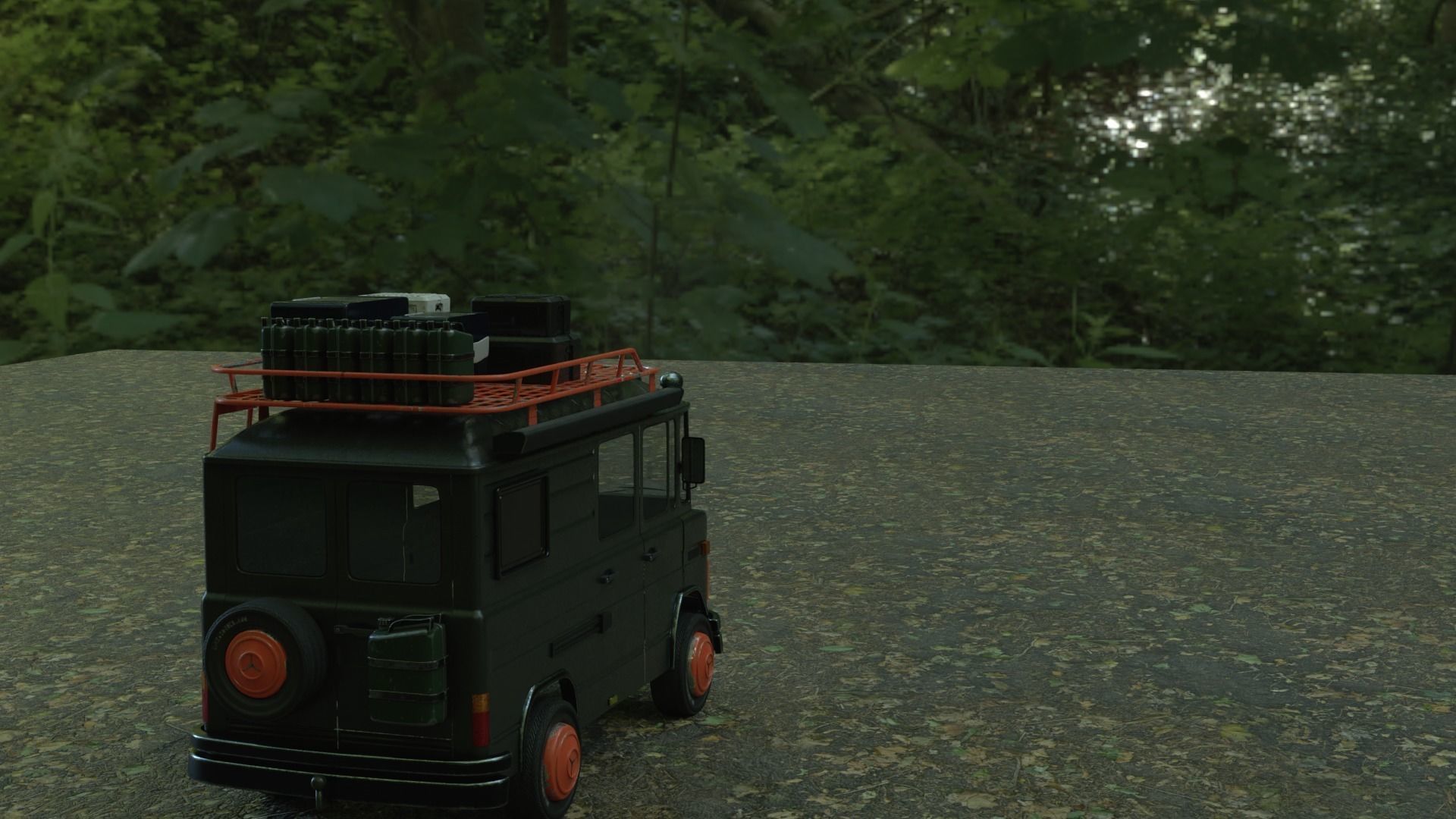 Mercedes 508 L Caravan Truck  3D model_7