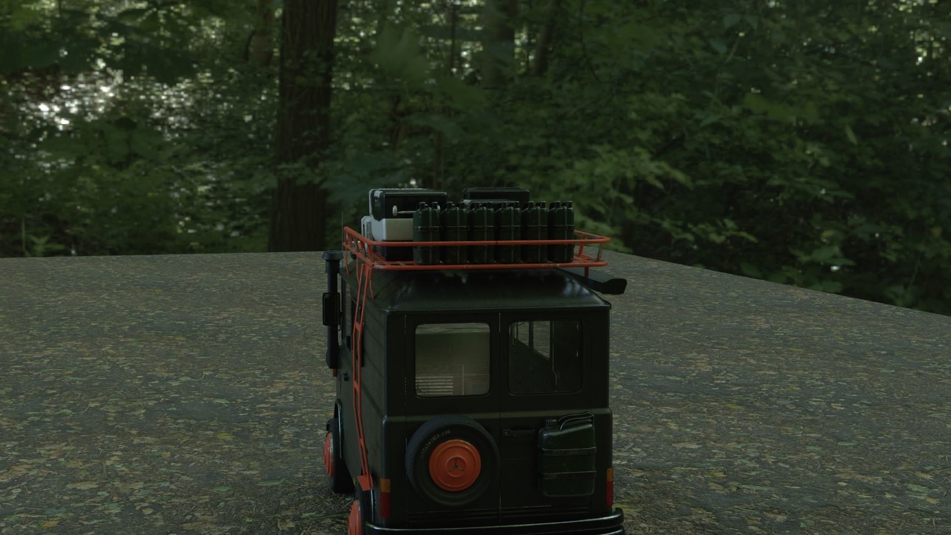 Mercedes 508 L Caravan Truck  3D model_6