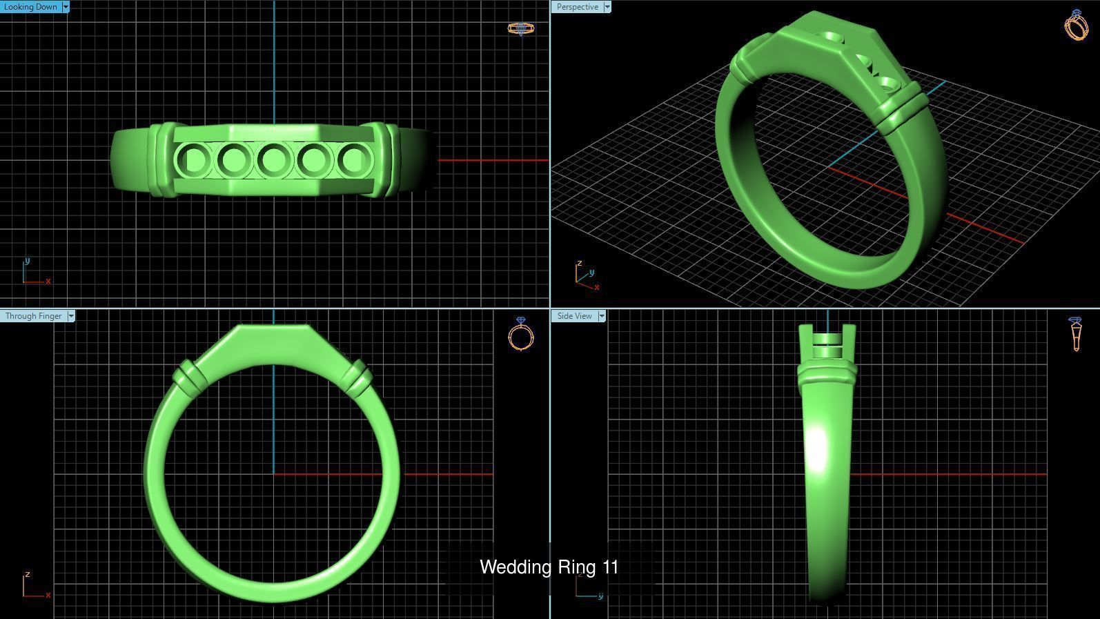 3DM 52 MENS RING FILES 3D Model Collection_33