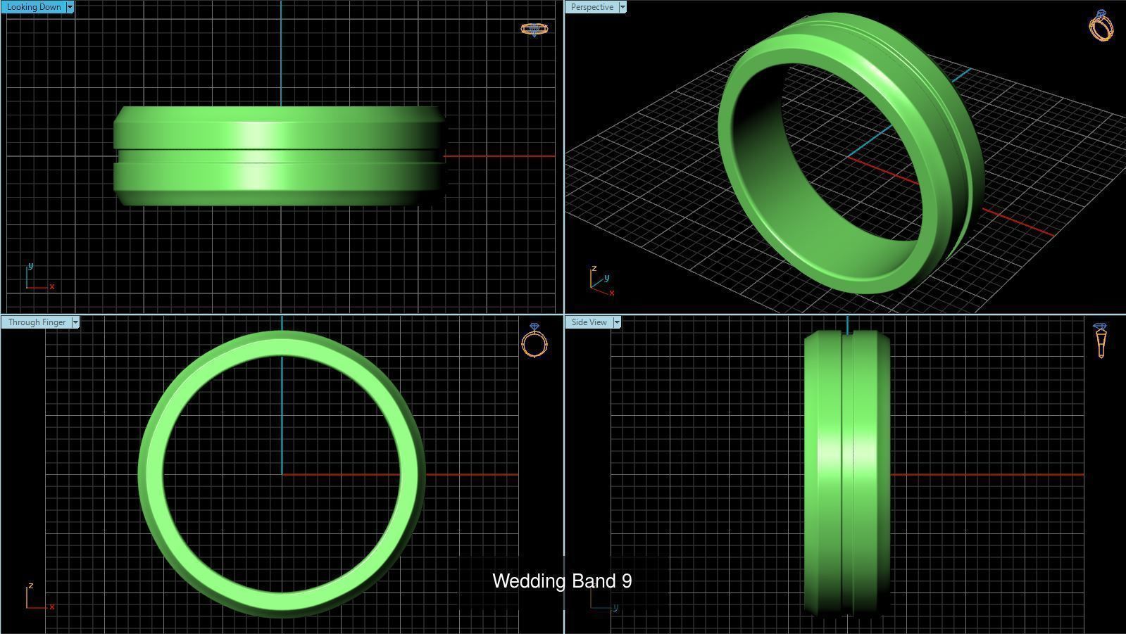 3DM 52 MENS RING FILES 3D Model Collection_48