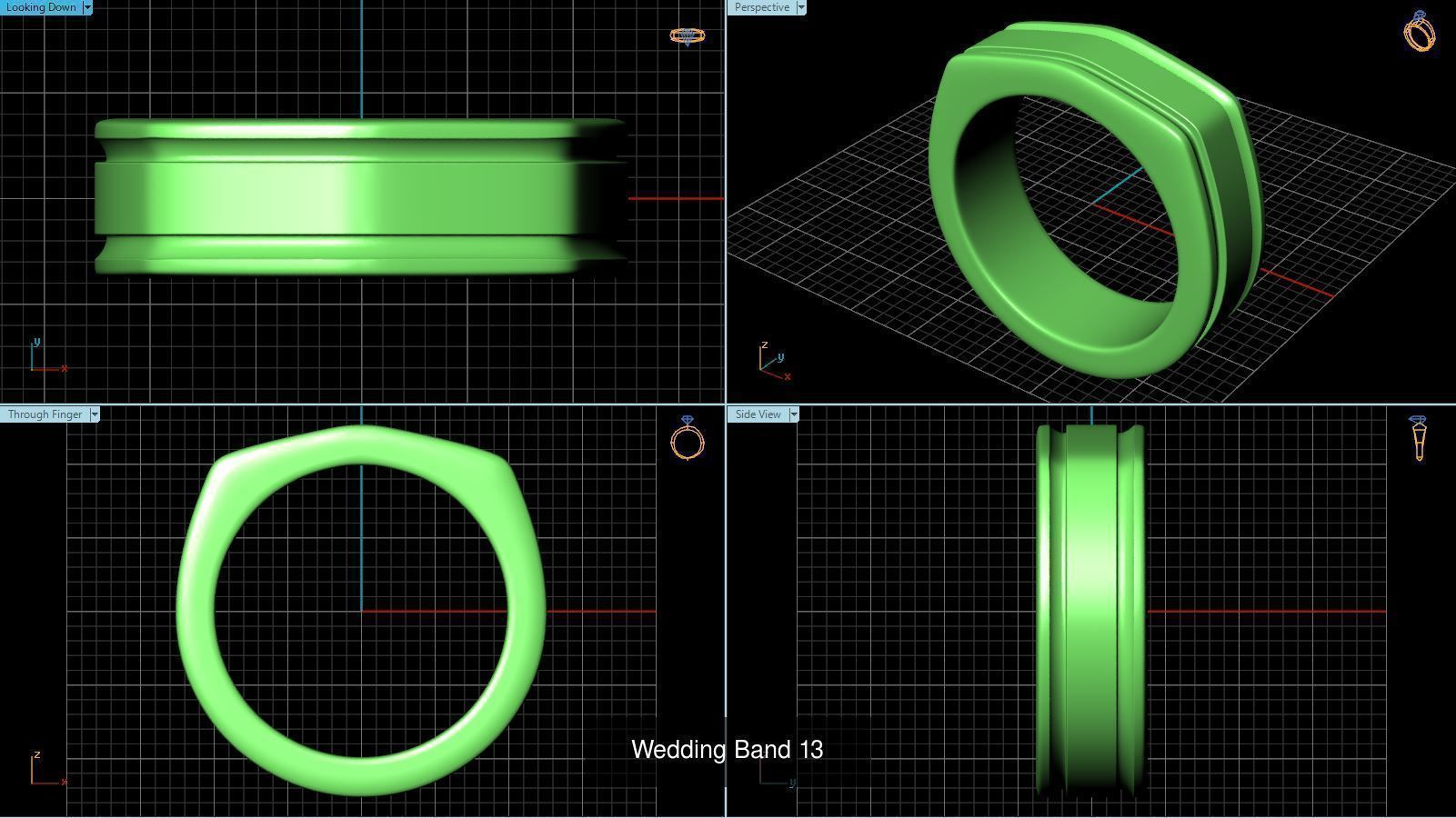 3DM 52 MENS RING FILES 3D Model Collection_53