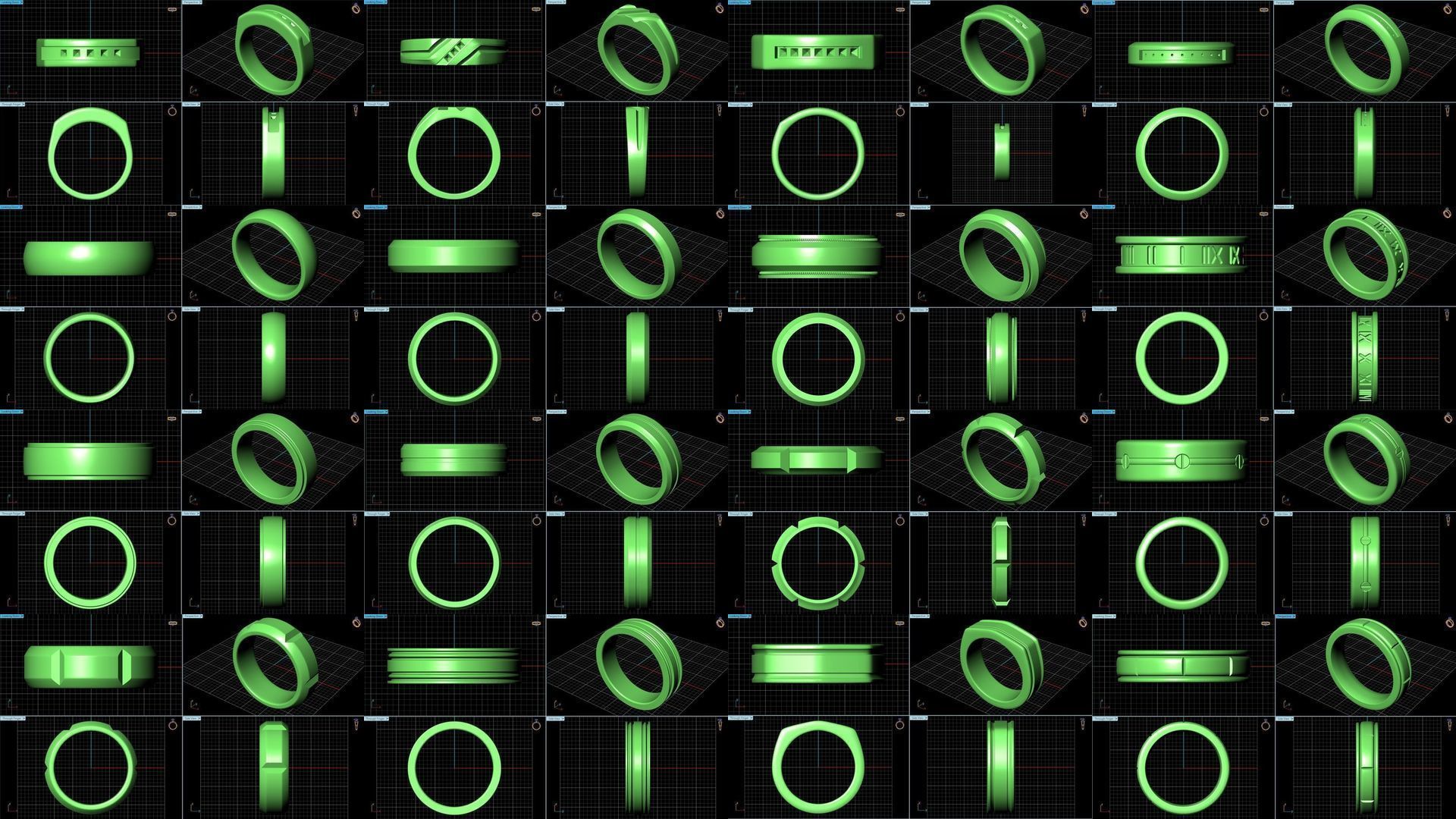 3DM 52 MENS RING FILES 3D Model Collection_3