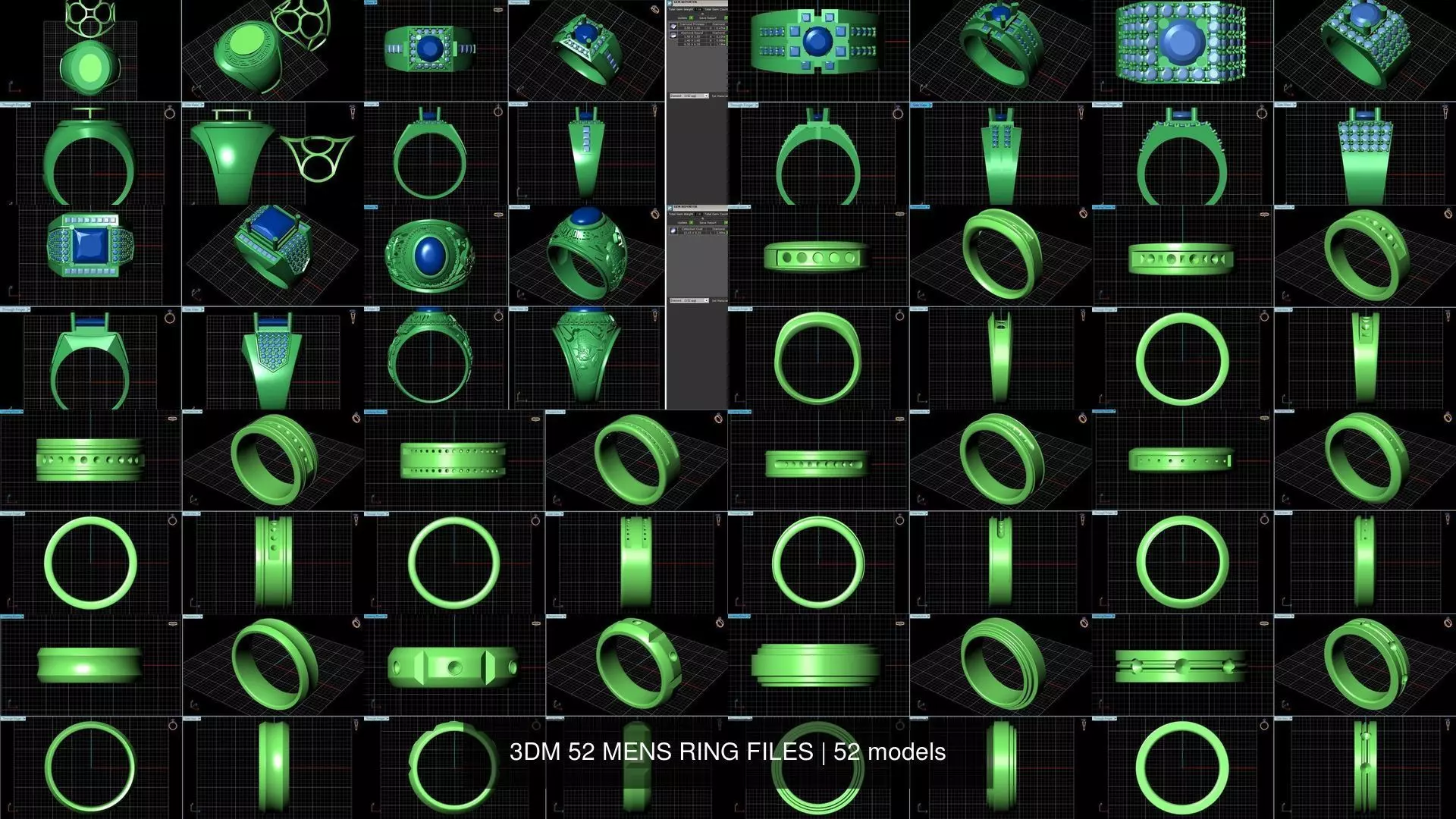 3DM 52 MENS RING FILES 3D Model Collection_0