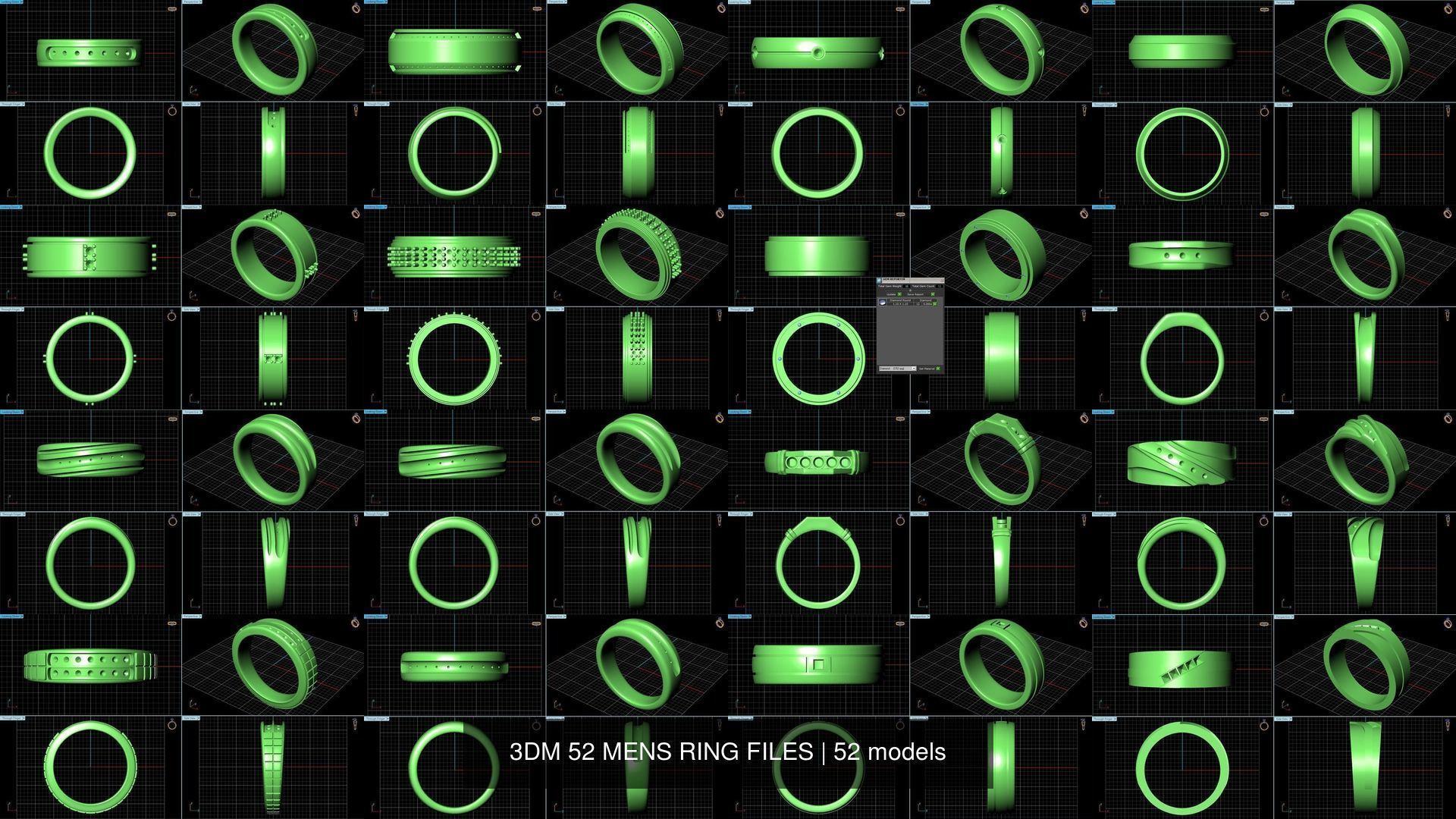 3DM 52 MENS RING FILES 3D Model Collection_2