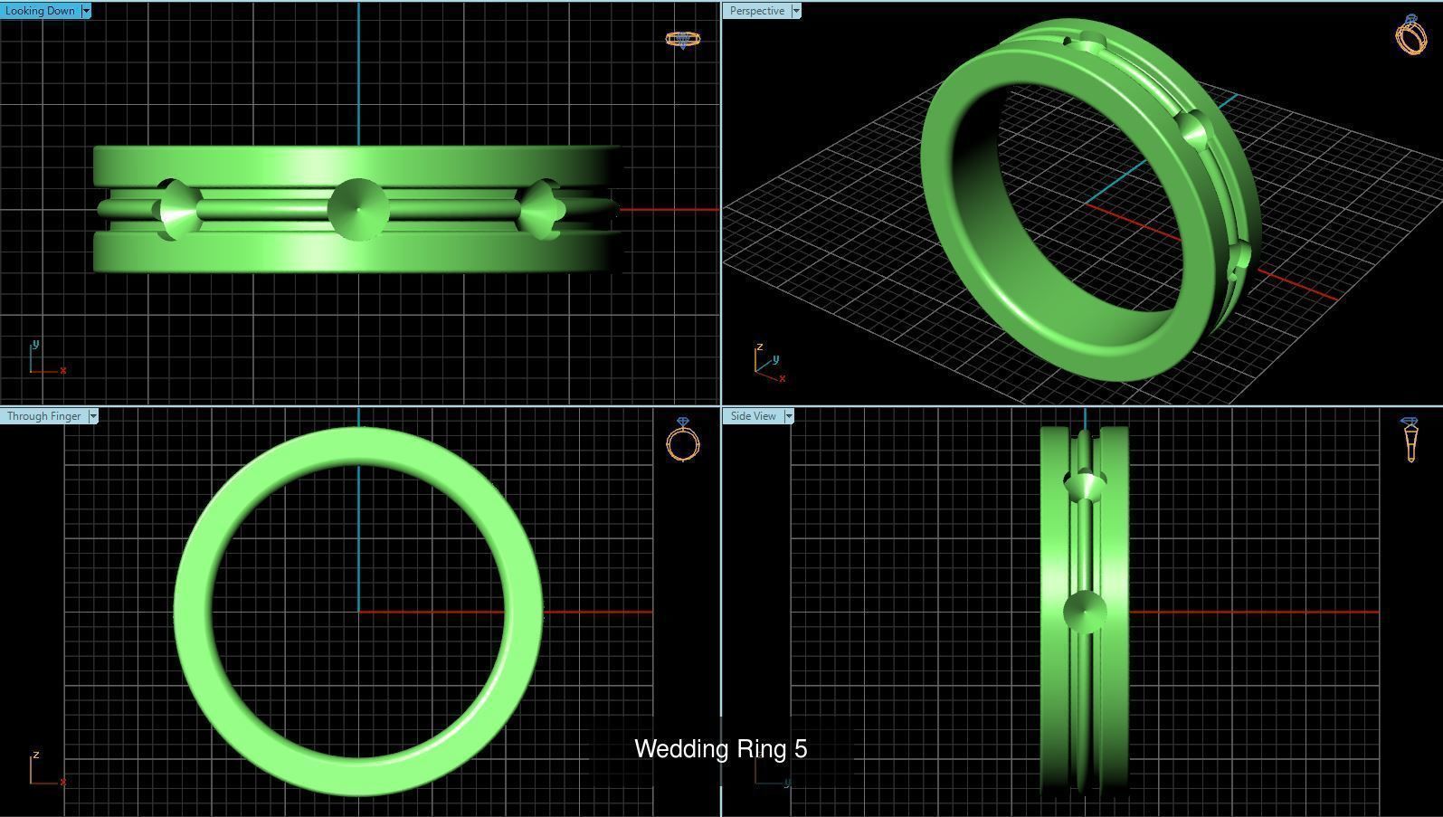 3DM 52 MENS RING FILES 3D Model Collection_22